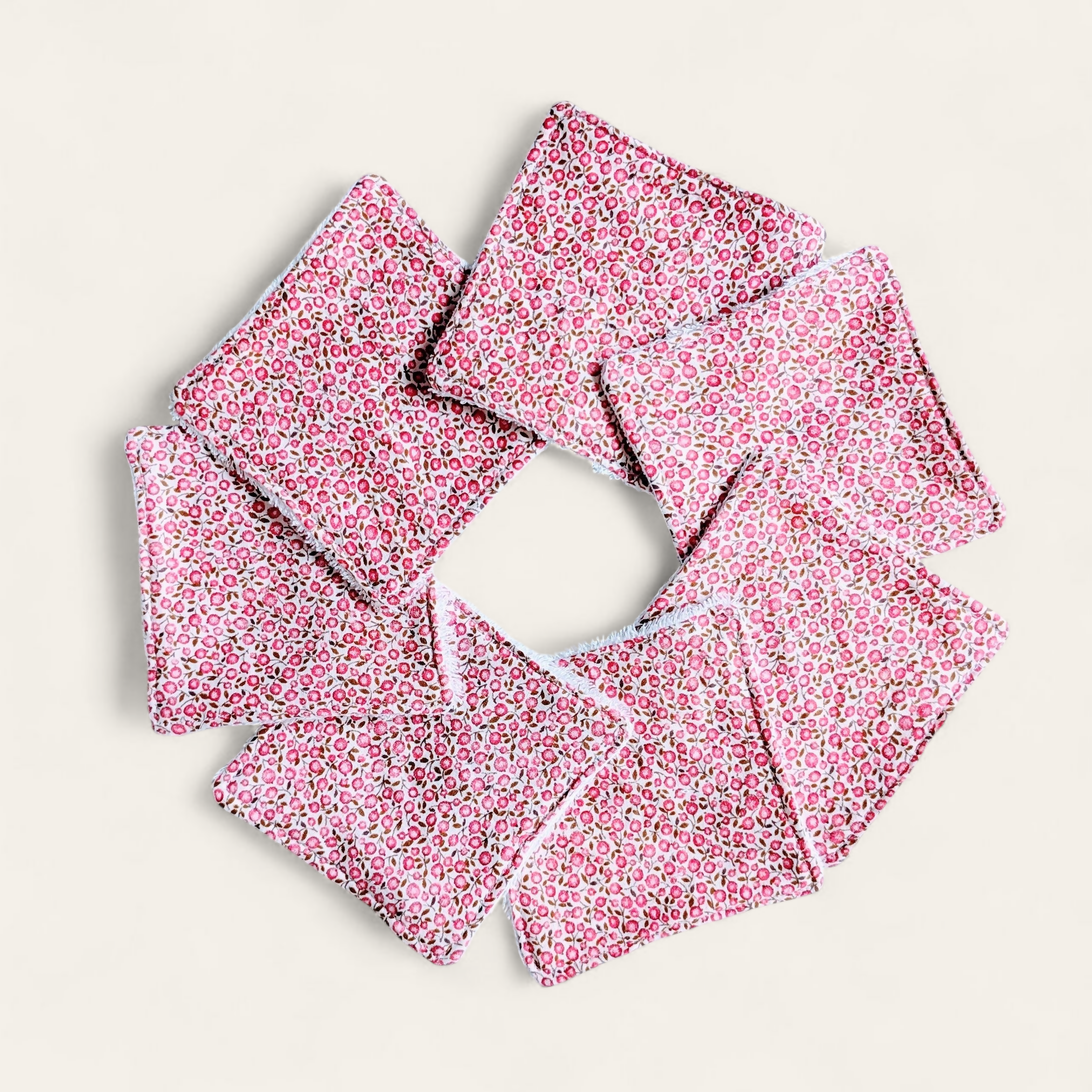 Lot de 7 lingettes lavables ROSALIE