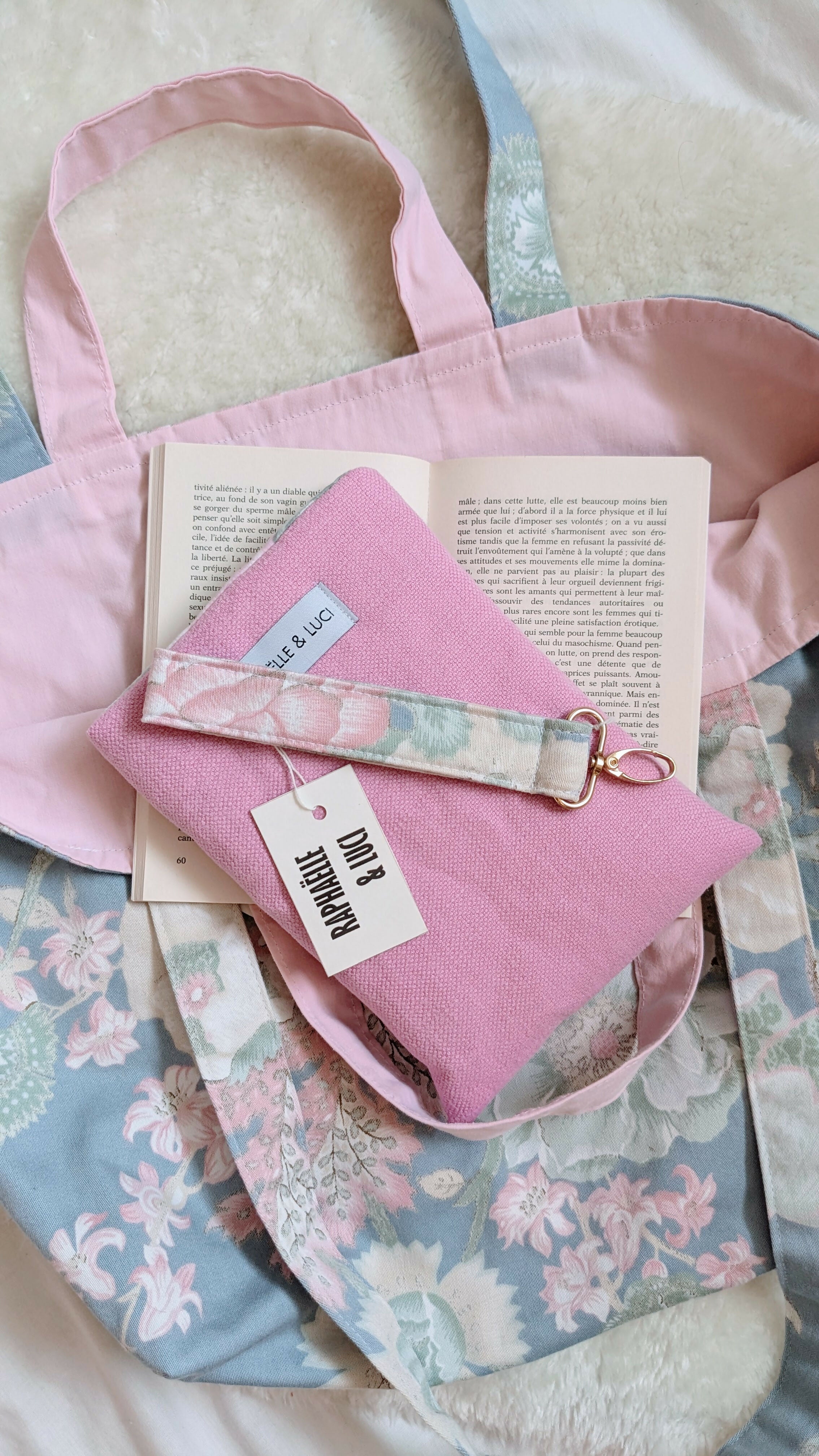 Sac upcyclé GRIS PASTEL