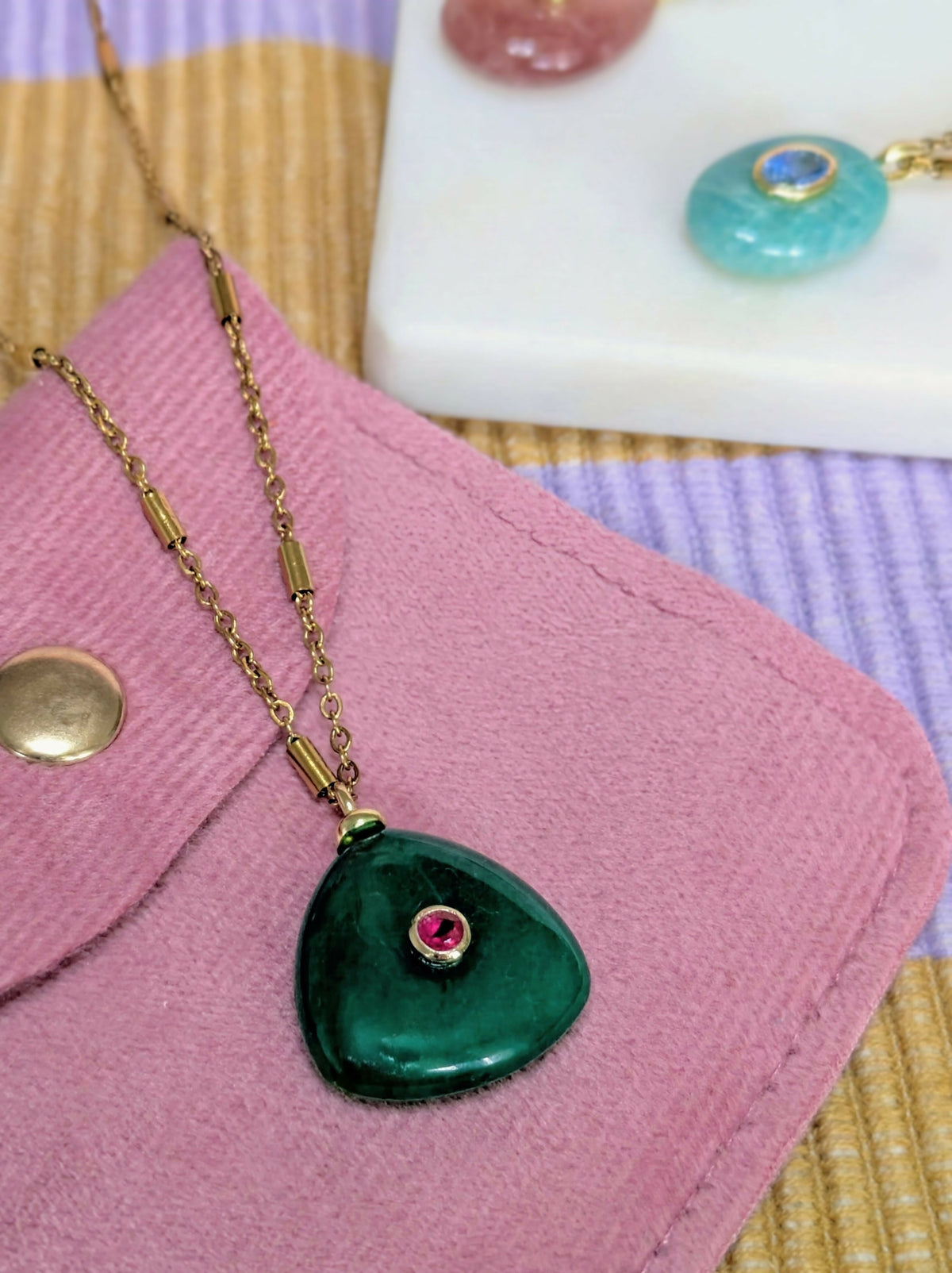 Sautoir Lila - jade