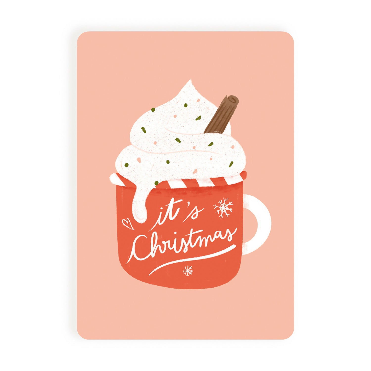 Carte Chocolat de Noël