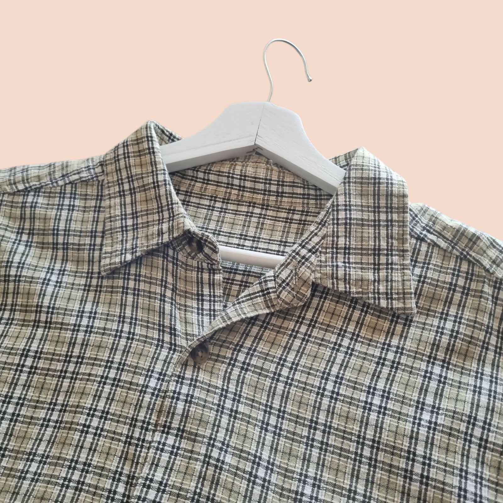 Chemise upcyclée à carreaux