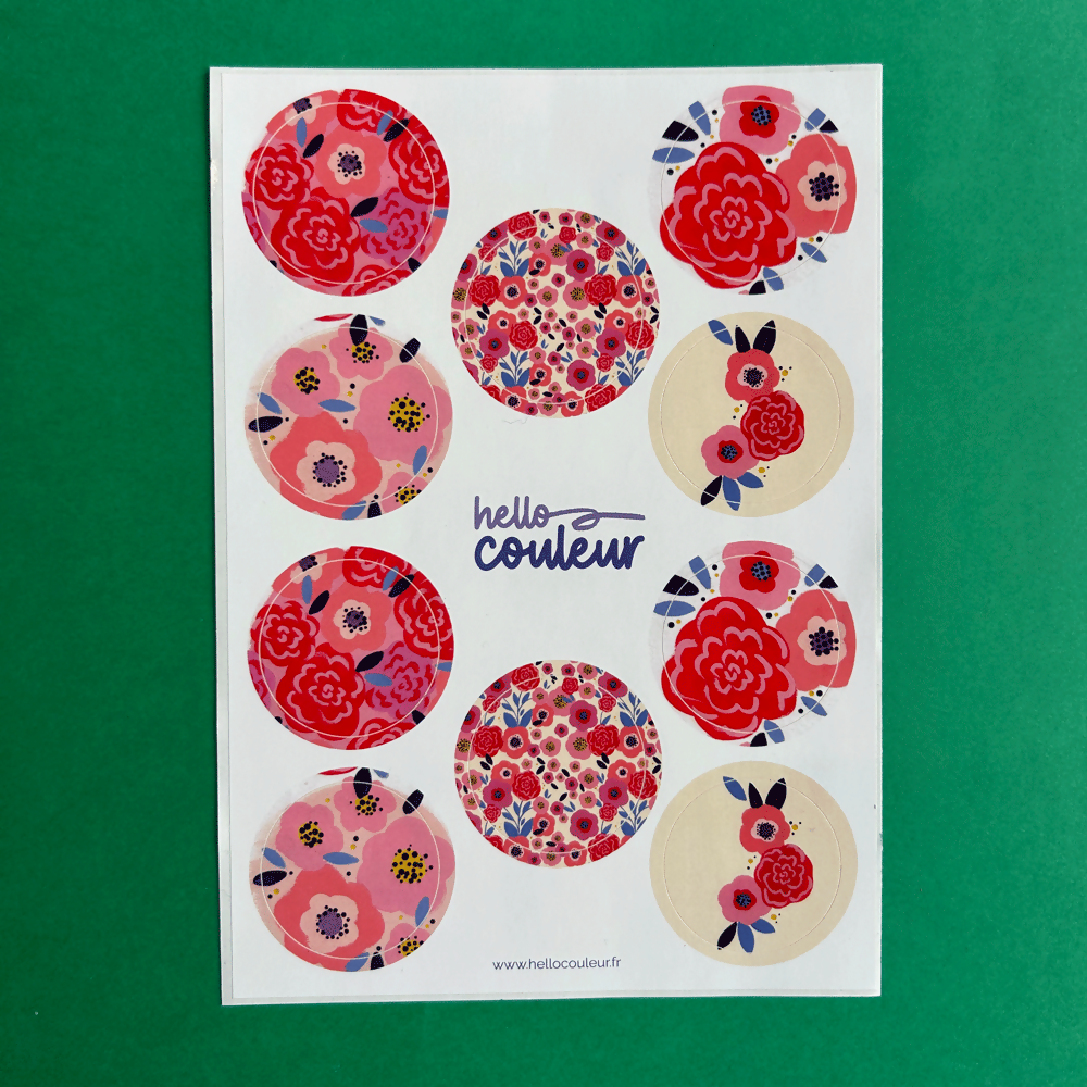Coffret papeterie - Floral