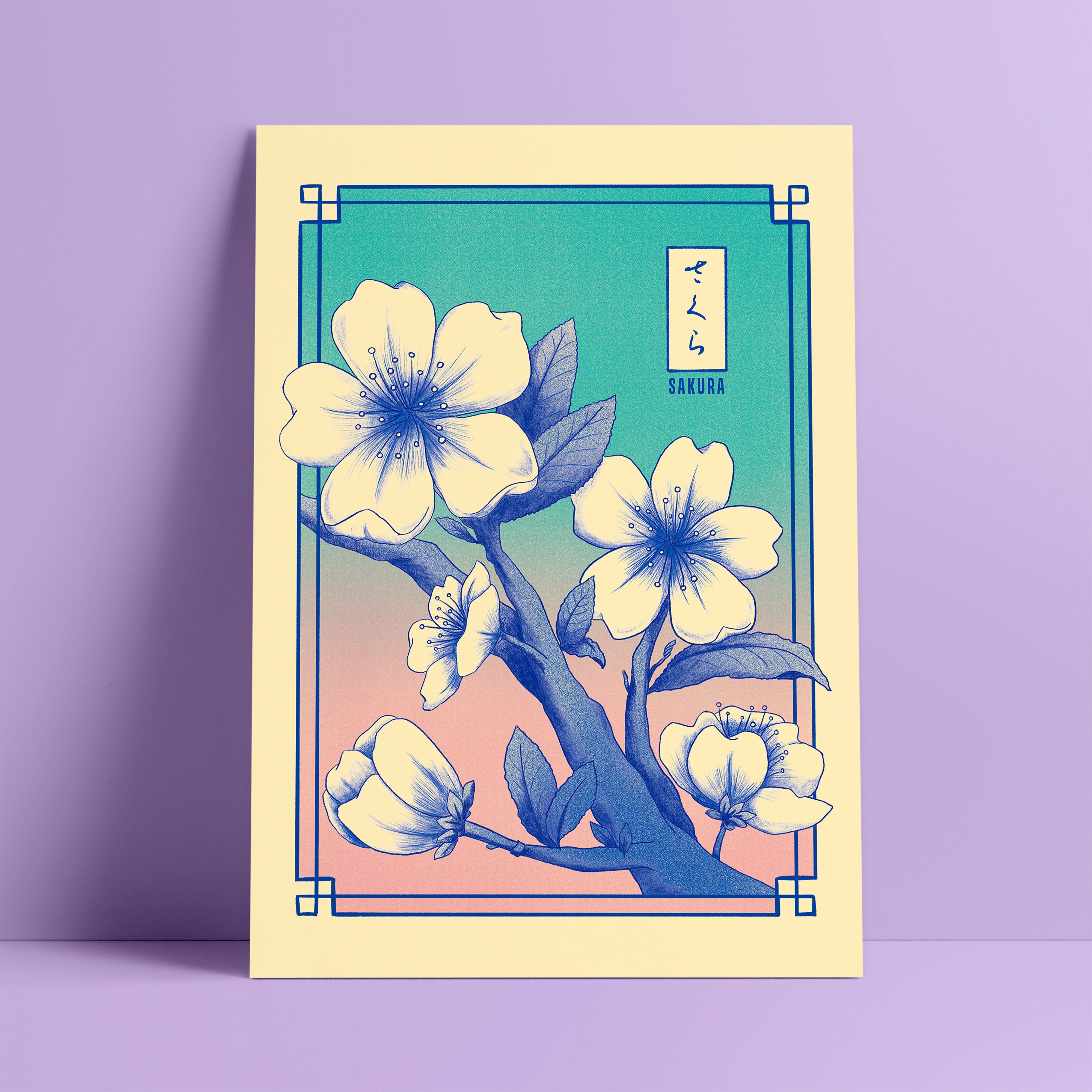 Affiche Sakura – Série Hana Kotoba