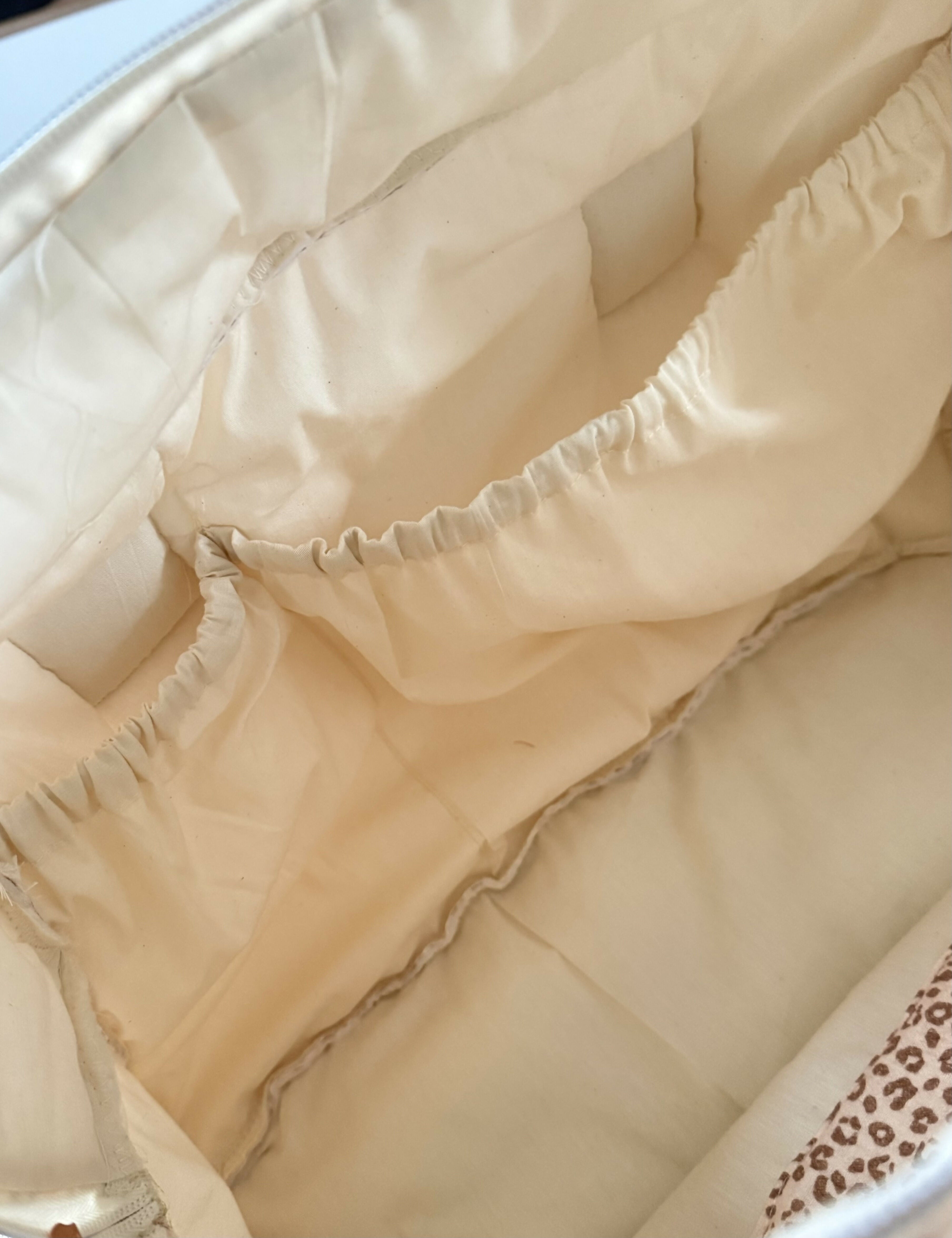 Sac à langer bébé multifonction – Sac maternité pratique – Sac à langer fait main – Grand sac de change