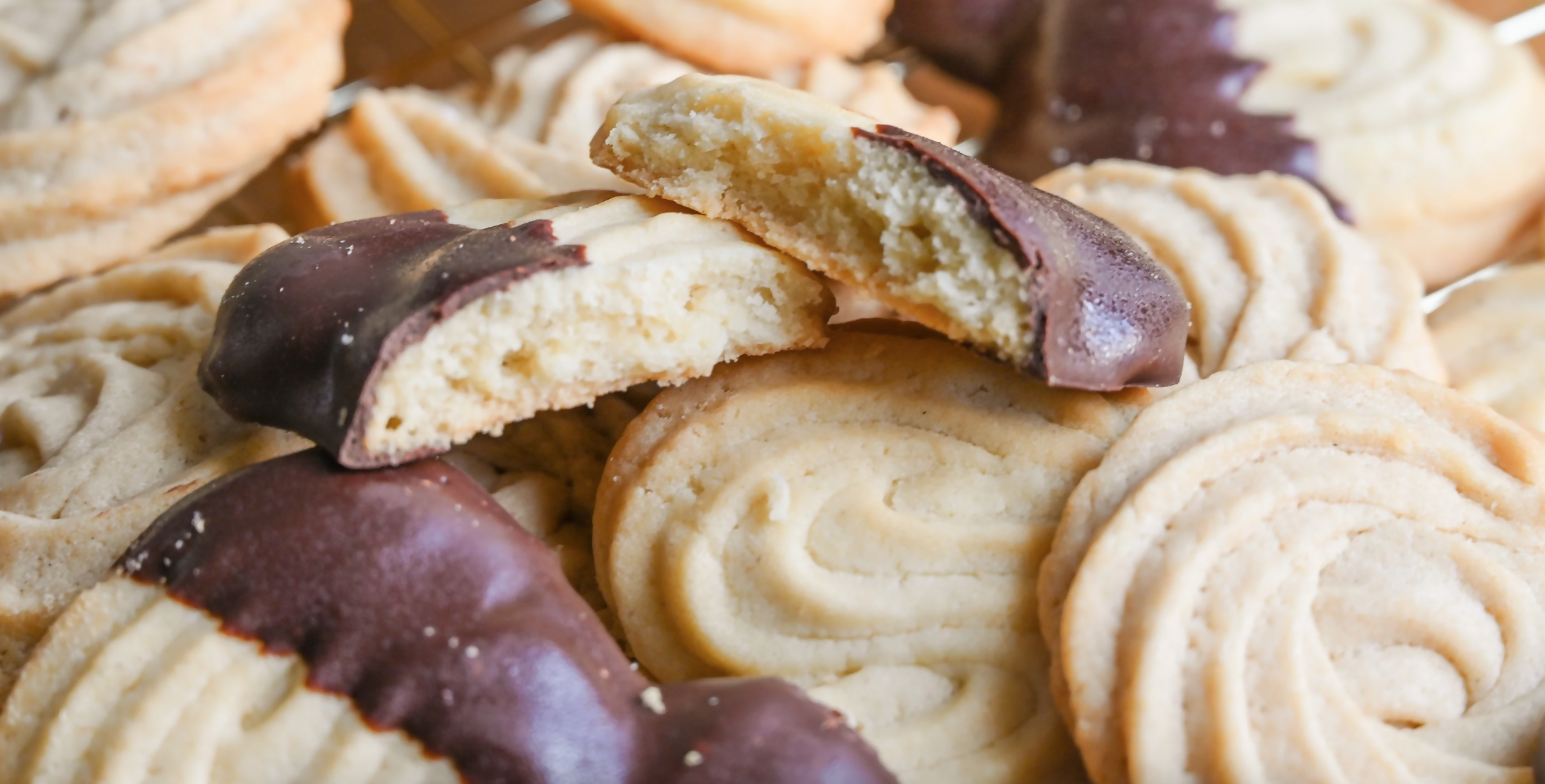 Sablés Viennois artisanaux enrobés de chocolat - faits maison