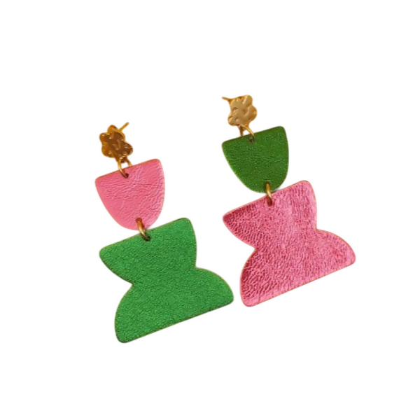 boucle-oreille-cuir-funkyloop-vert-rose-Photoroom