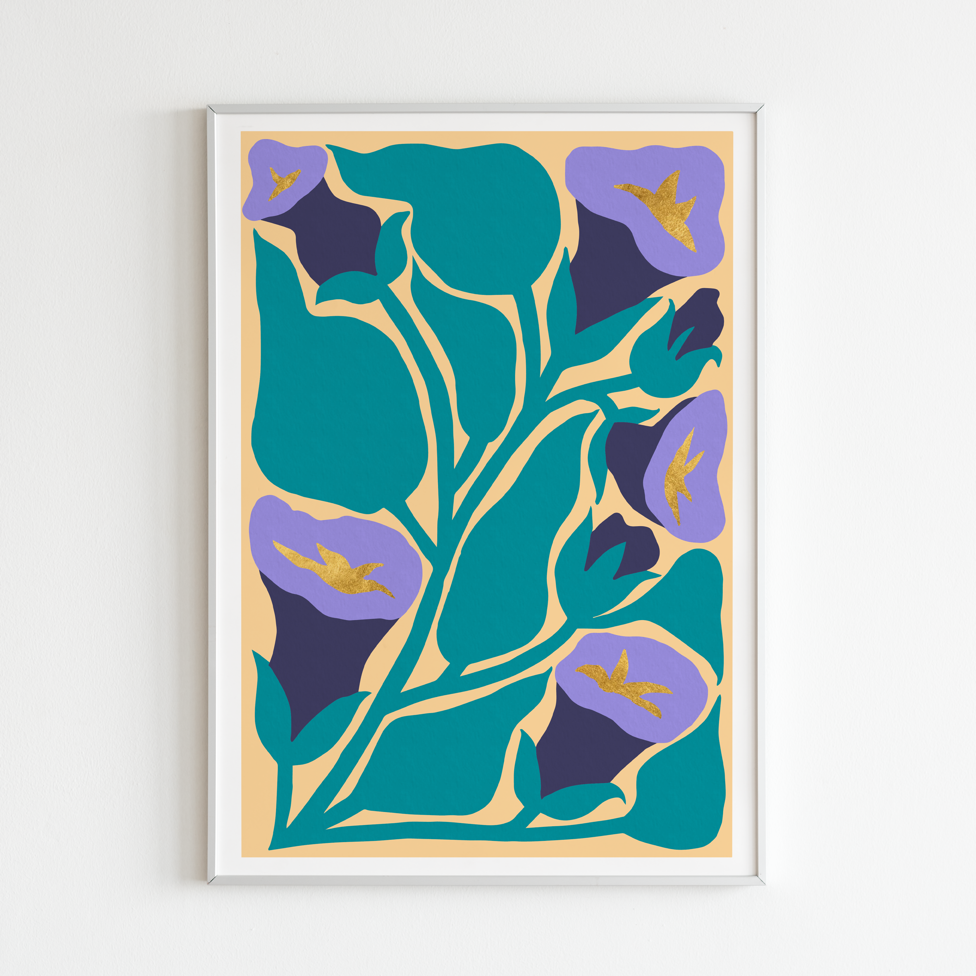 mockup fleurs grimpantes - dorure