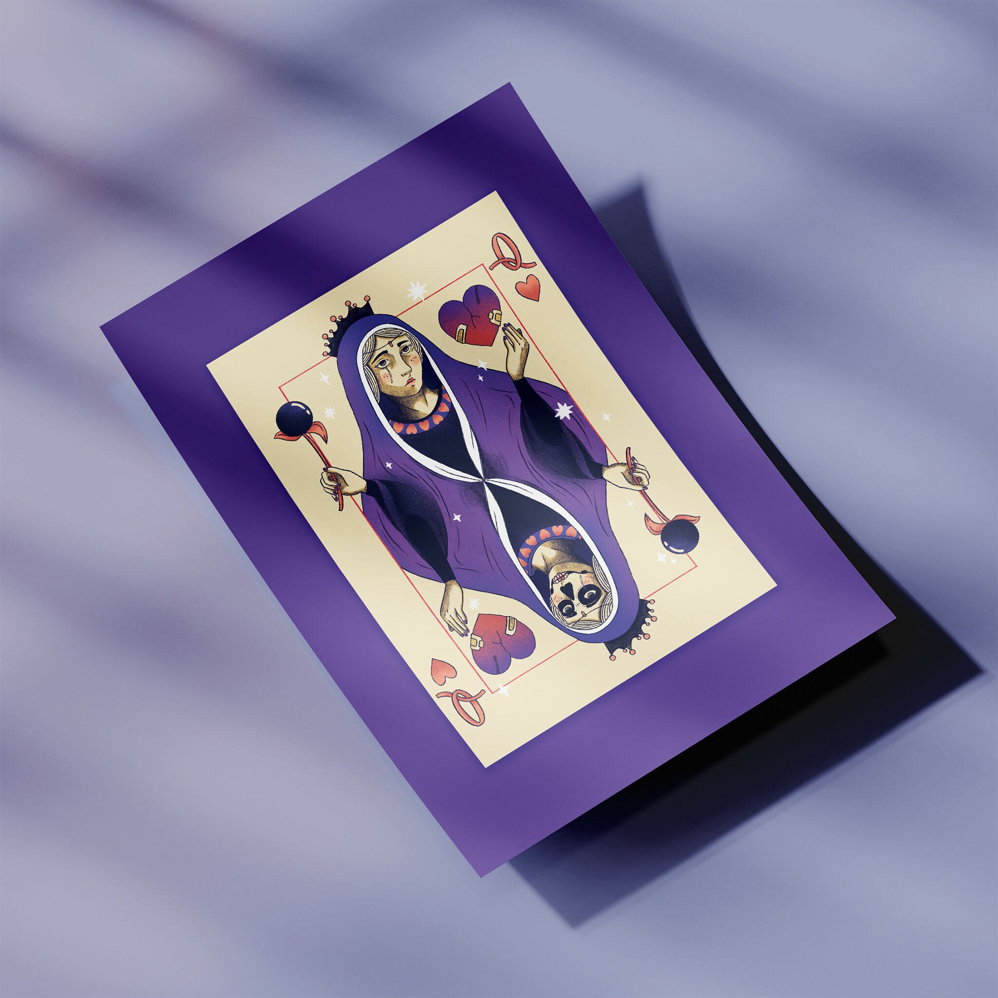 Mini print Queen of Hearts - Série Sorcières