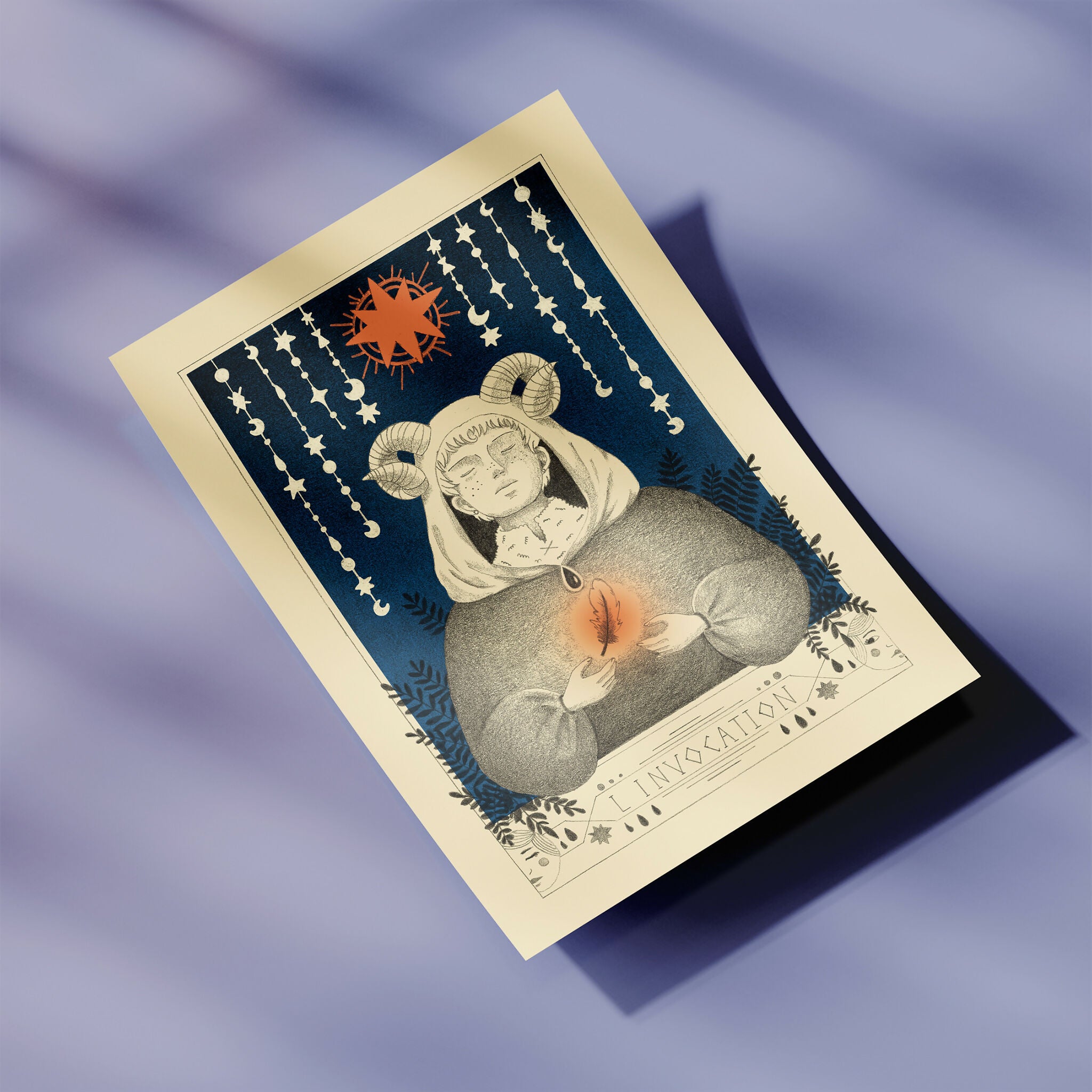Mini print L'Invocation - Série Sorcières