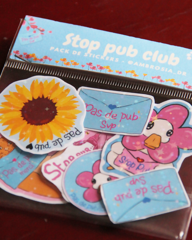 Pack de sticker "Stop Pub"