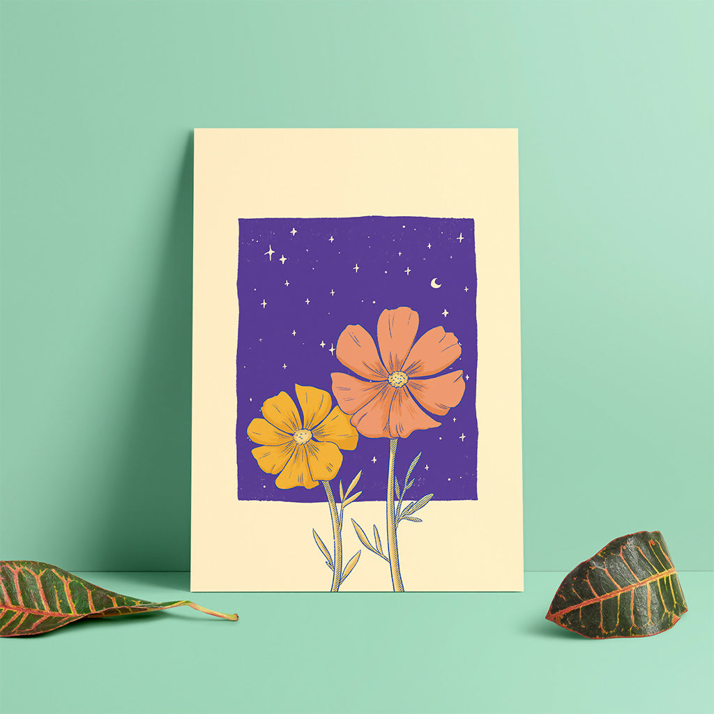 Mini print Cosmos - Série Sorcières