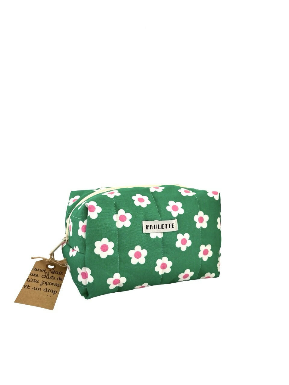 Trousse de toilette à motifs fleuris - pièce unique