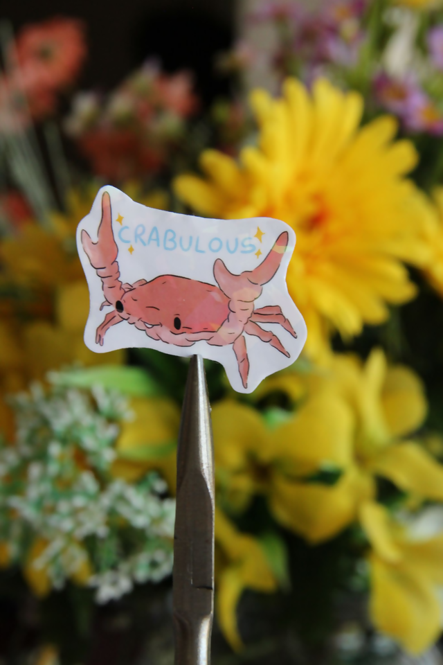 Sticker Crabe "Crabulous"