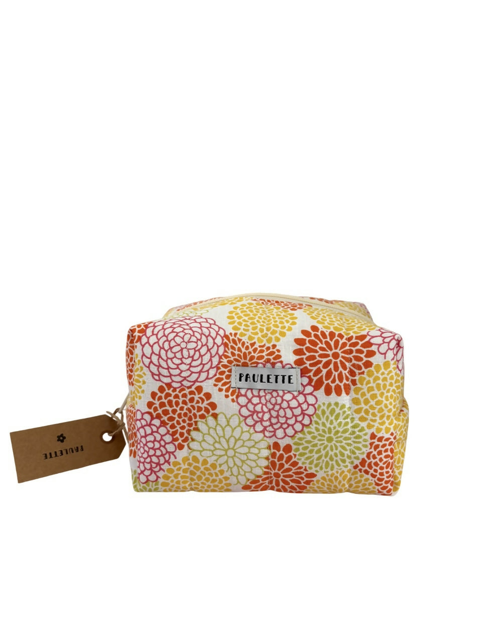 Trousse de toilette tissu fleuri - modèle unique