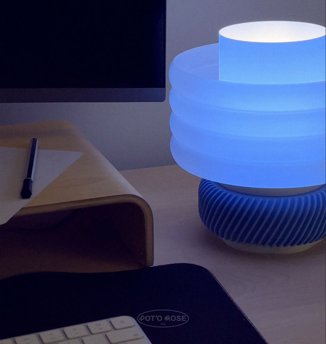 Lampe d'ambiance - René Bleu