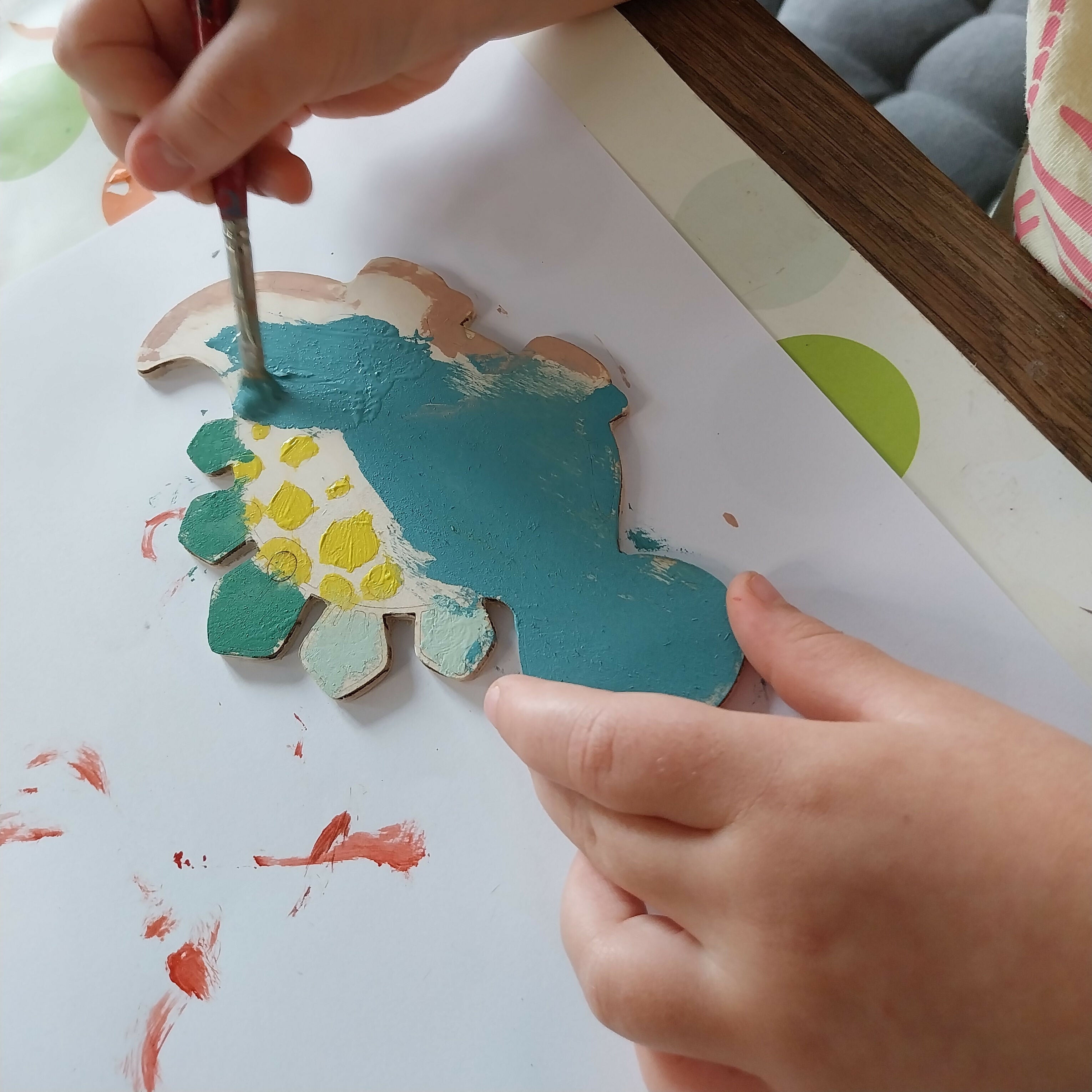 Kit DIY peindre "Dinosaures"