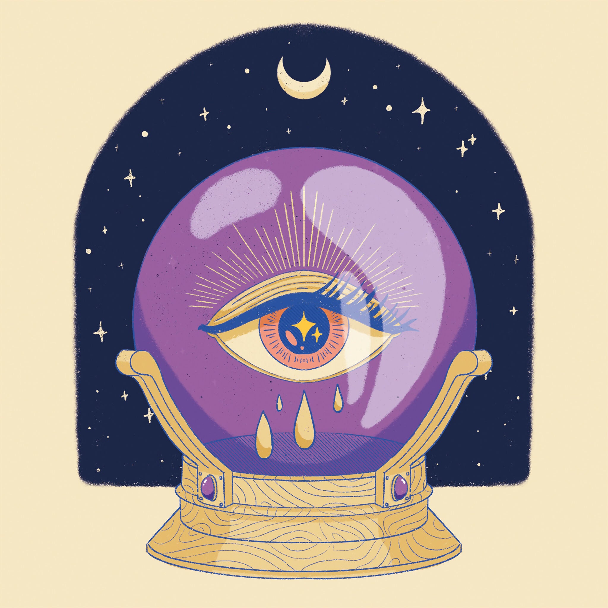 Mini print Eye - Série Sorcières