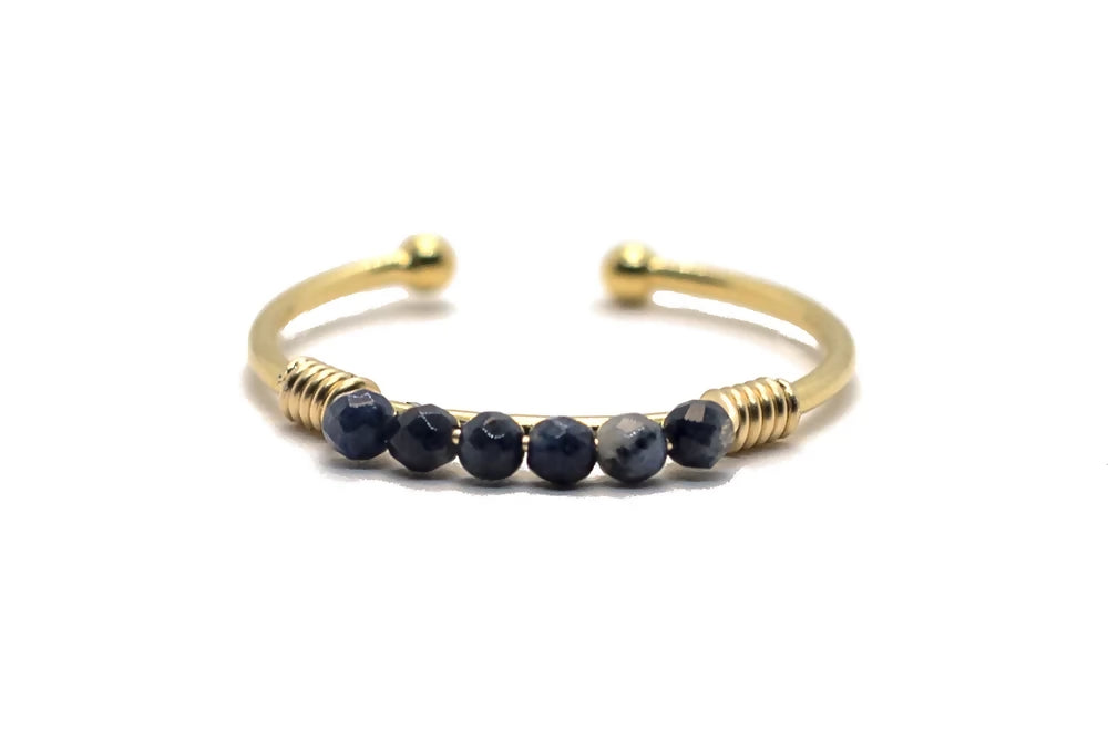 bague dorée à l'or fin