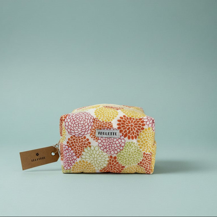 Trousse de toilette tissu fleuri - modèle unique