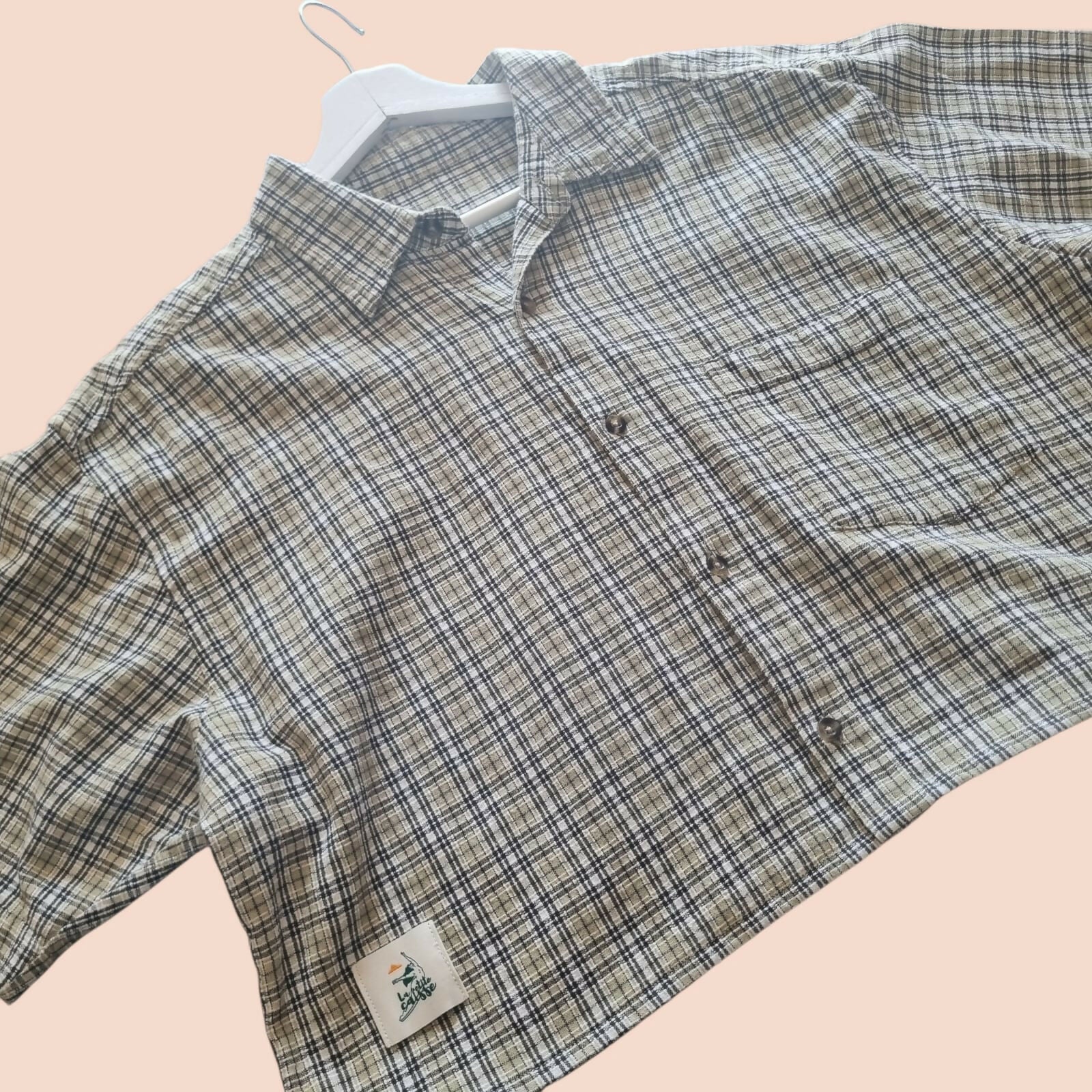 Chemise upcyclée à carreaux