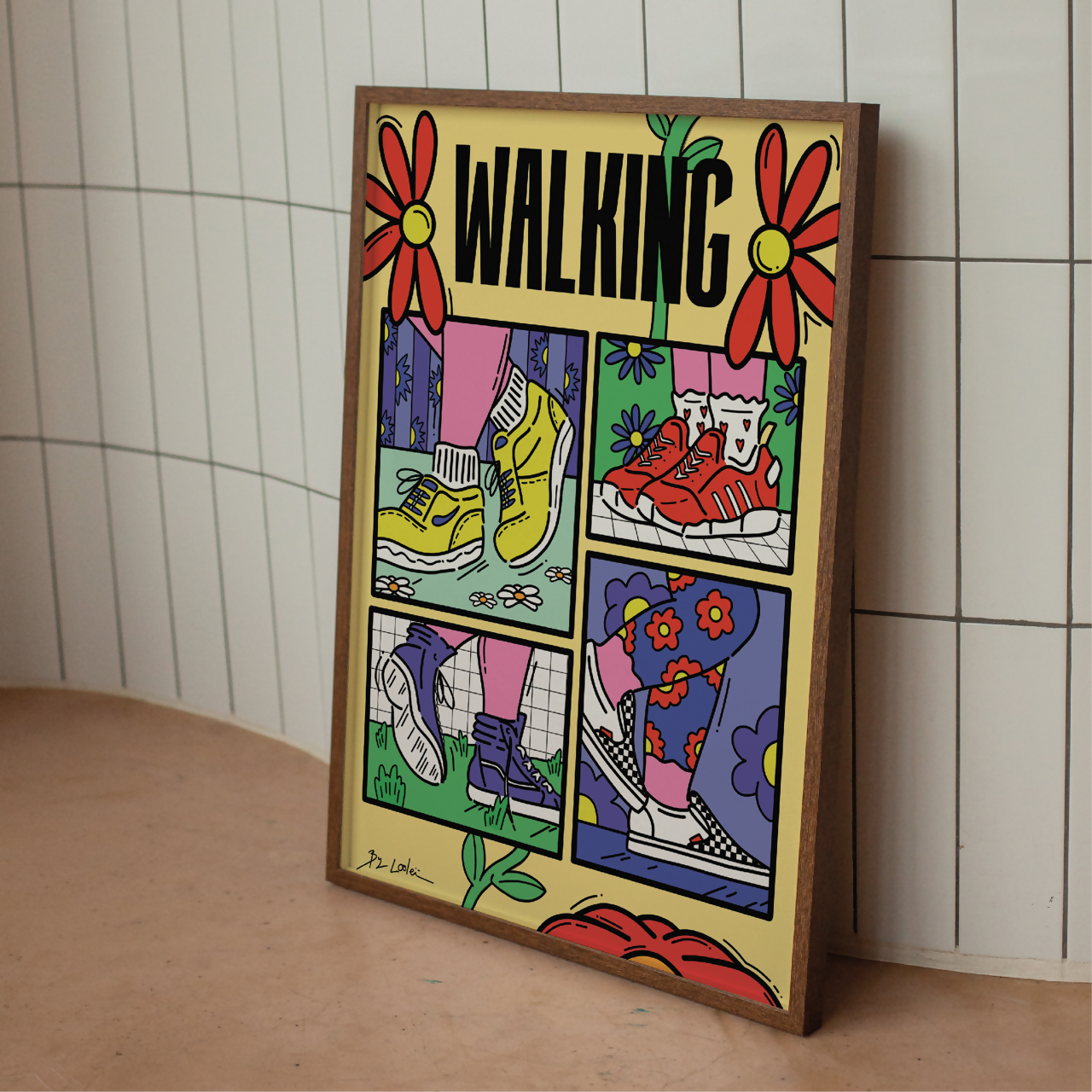 Illustration Walking