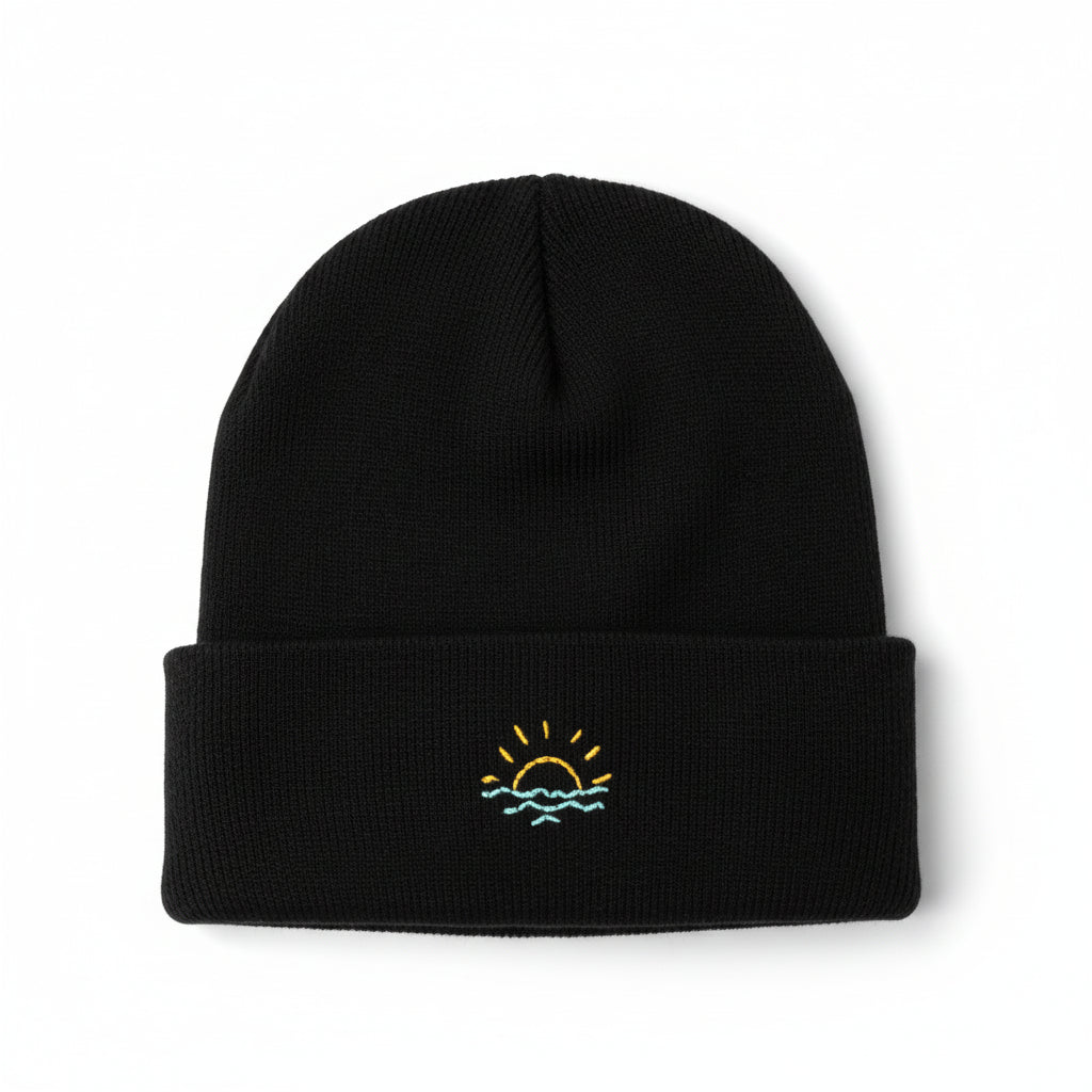 Bonnet brodé soleil