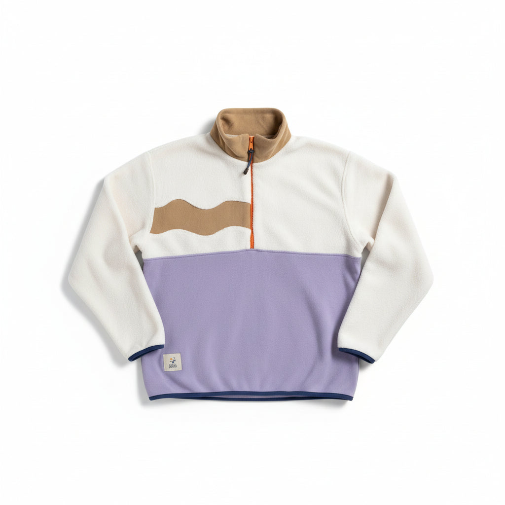 Polaire camel, lilas, orange