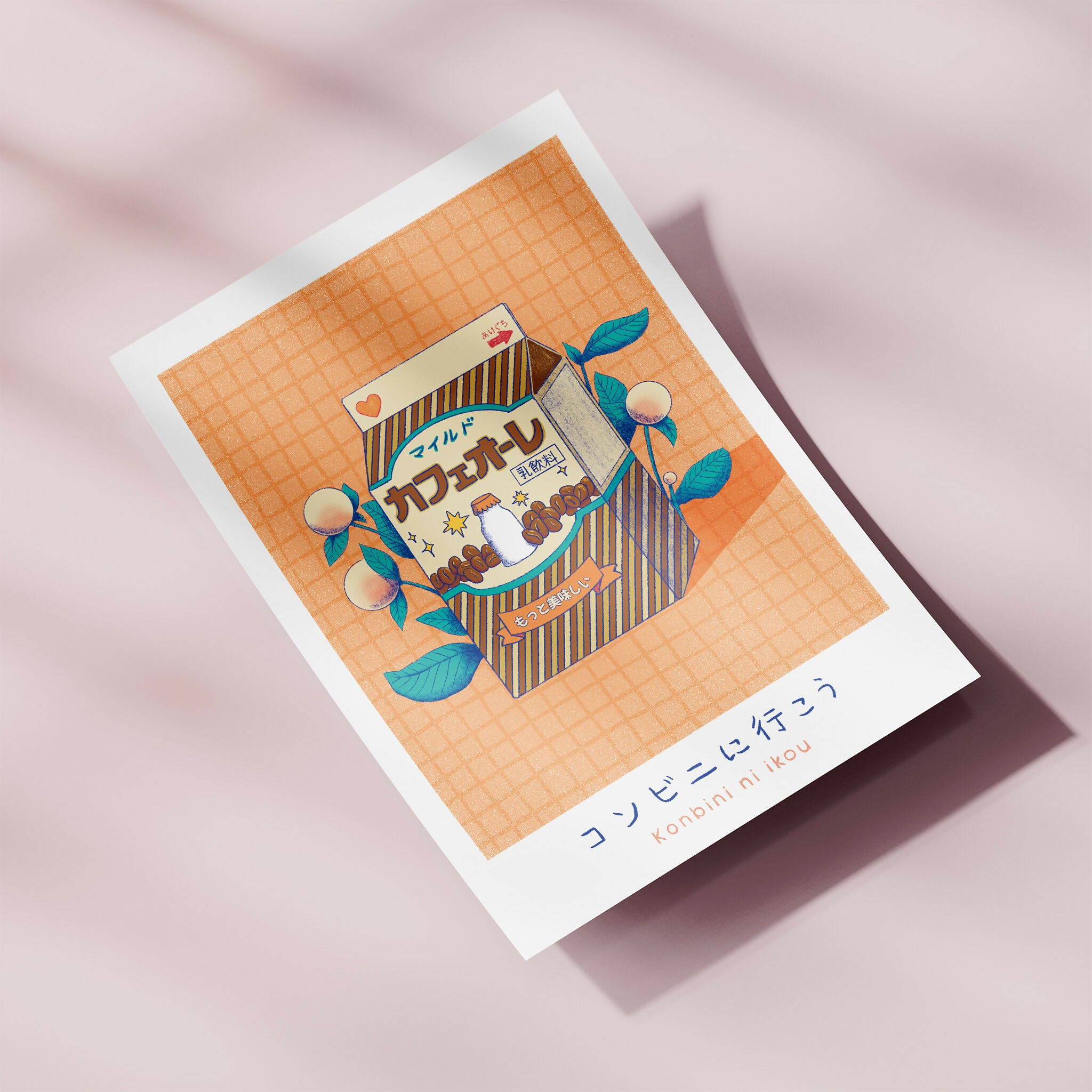 Mini print Café olé - Série Japan Nostalgia