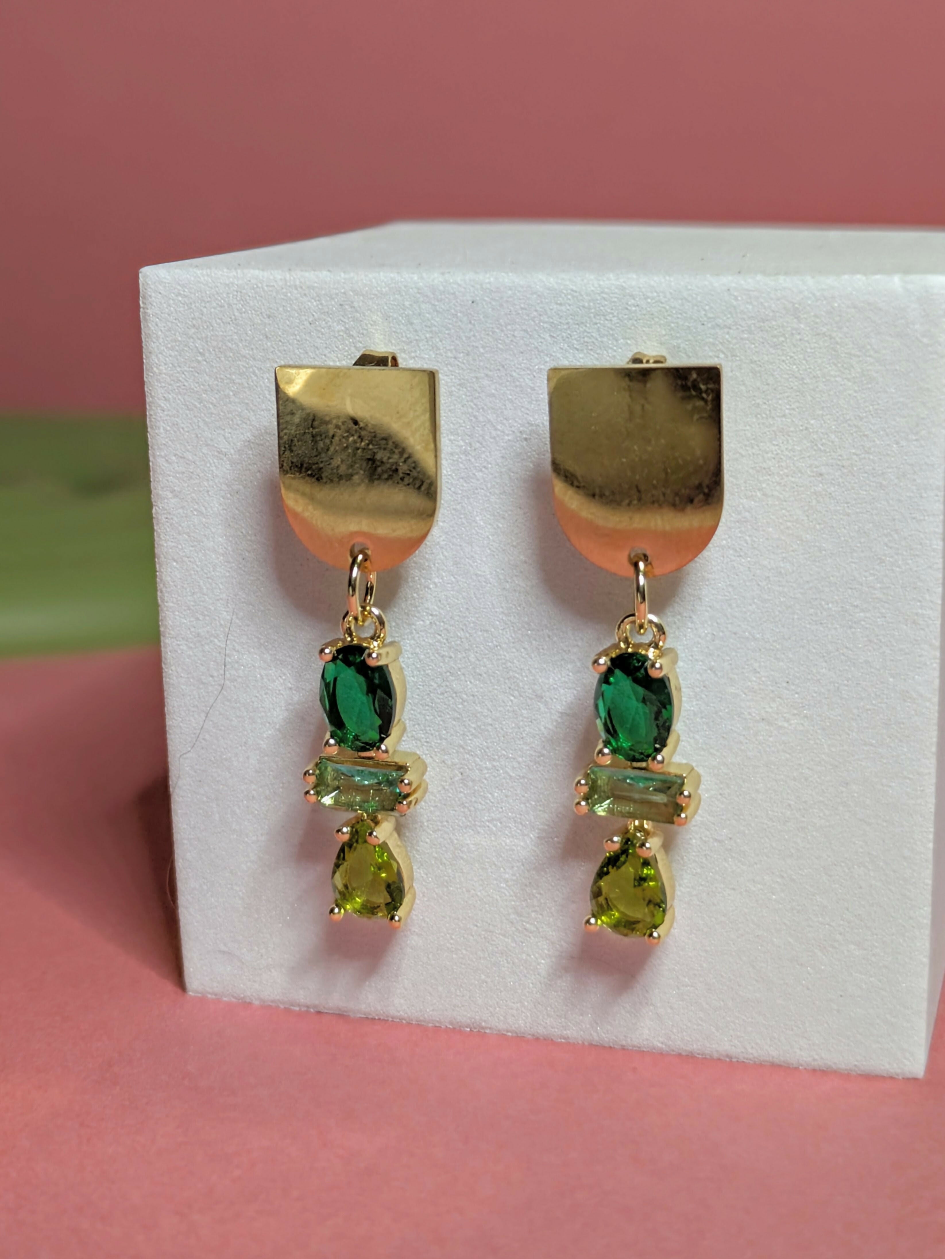 Boucles d'oreilles Marta - vert