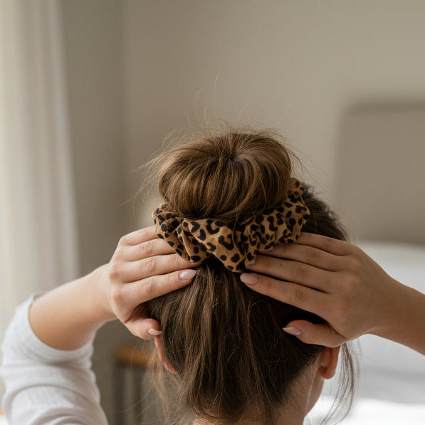 Lot de 3 chouchous marrons