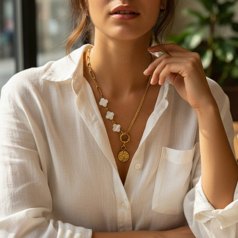 Collier JASMIN - Perles de Nacre