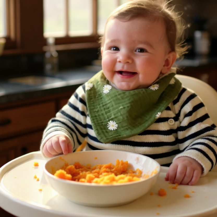 Sous les fleurs – Le bavoir bandana