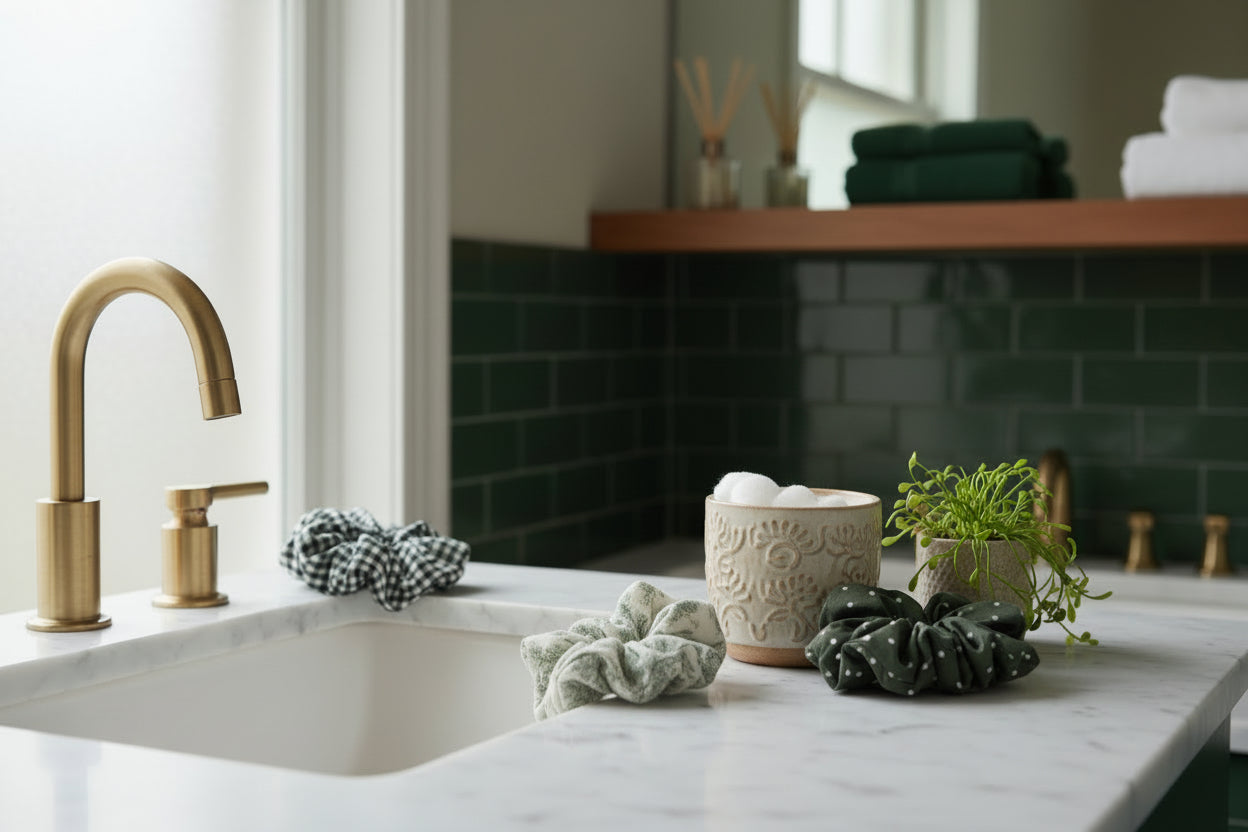 Lot de 3 chouchous verts