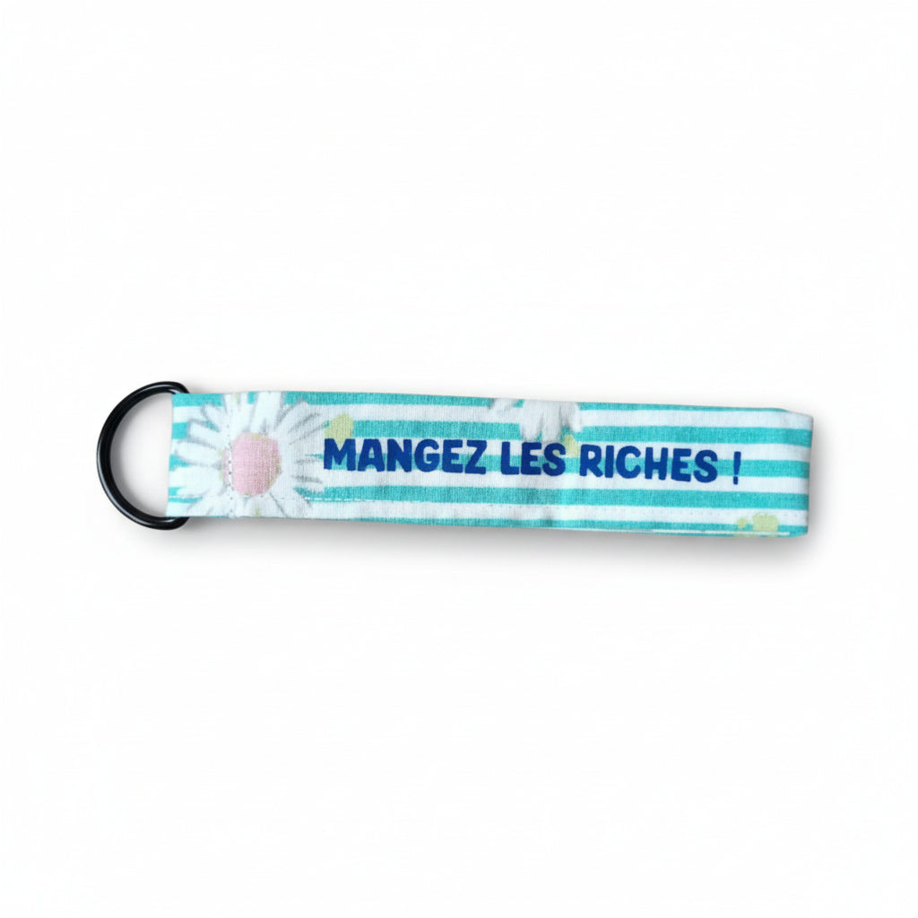 Porte-clé "Mangez les riches !"