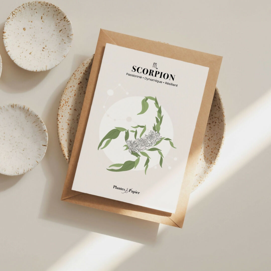 Carte postale astrologie Scorpion