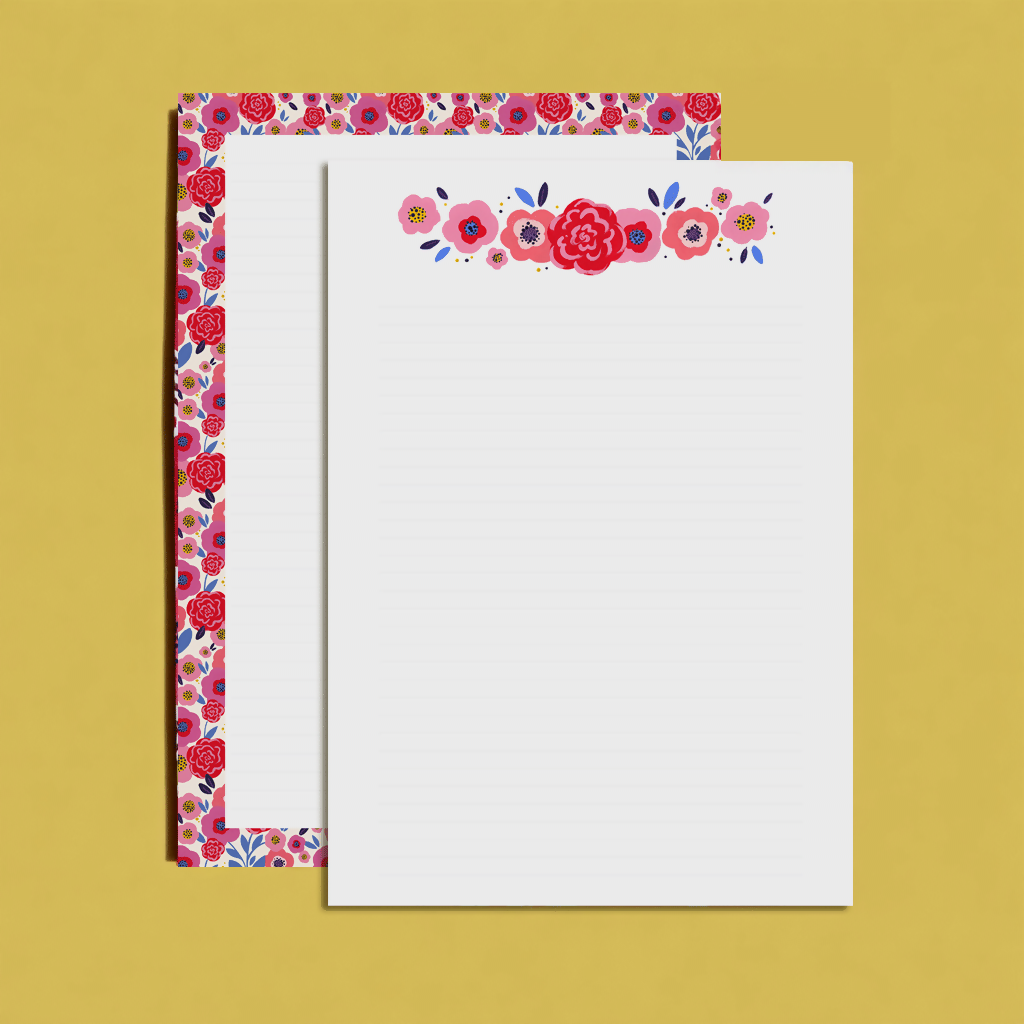 Coffret papeterie - Floral