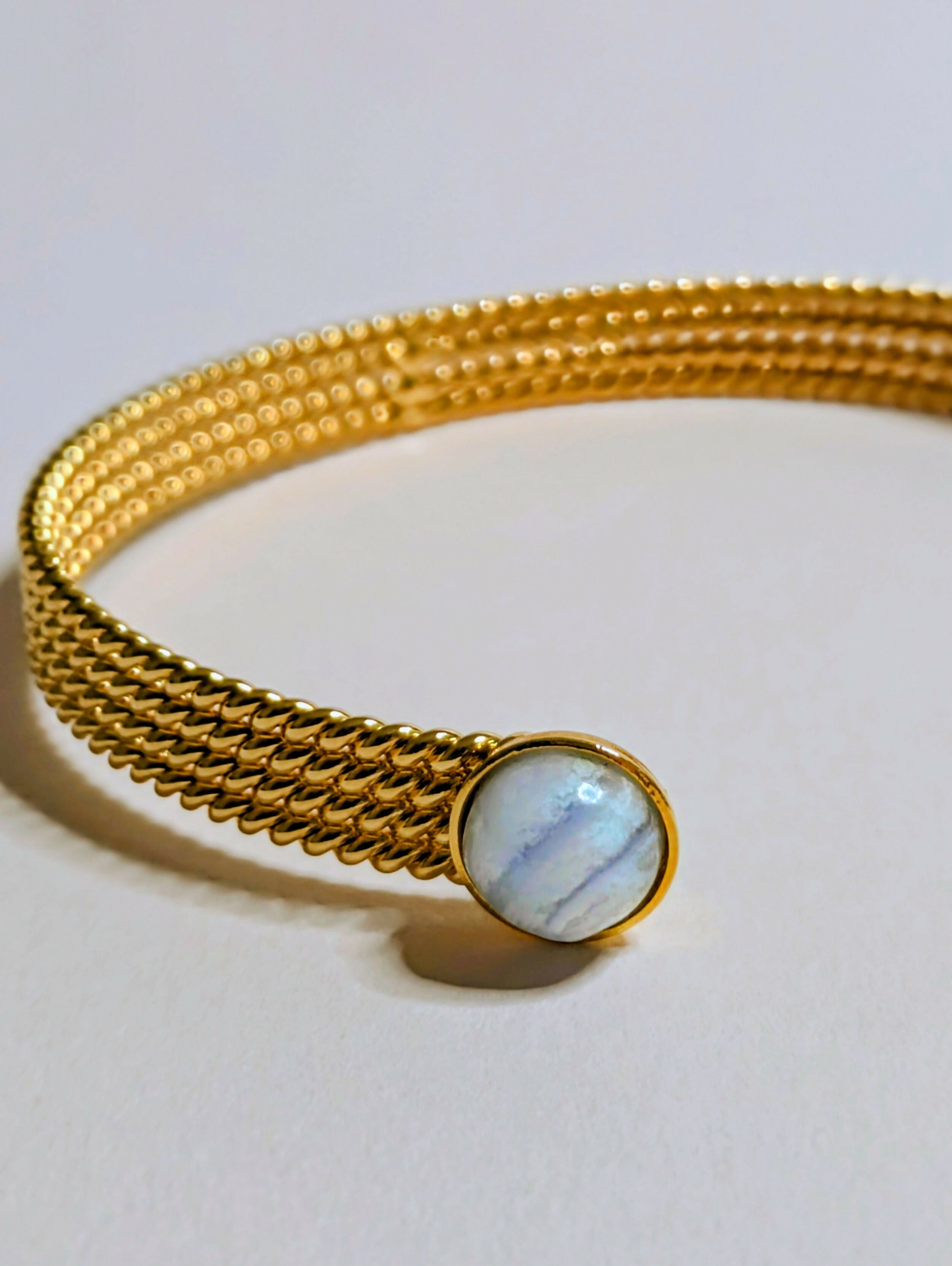 Bracelet Ana - agate bleue