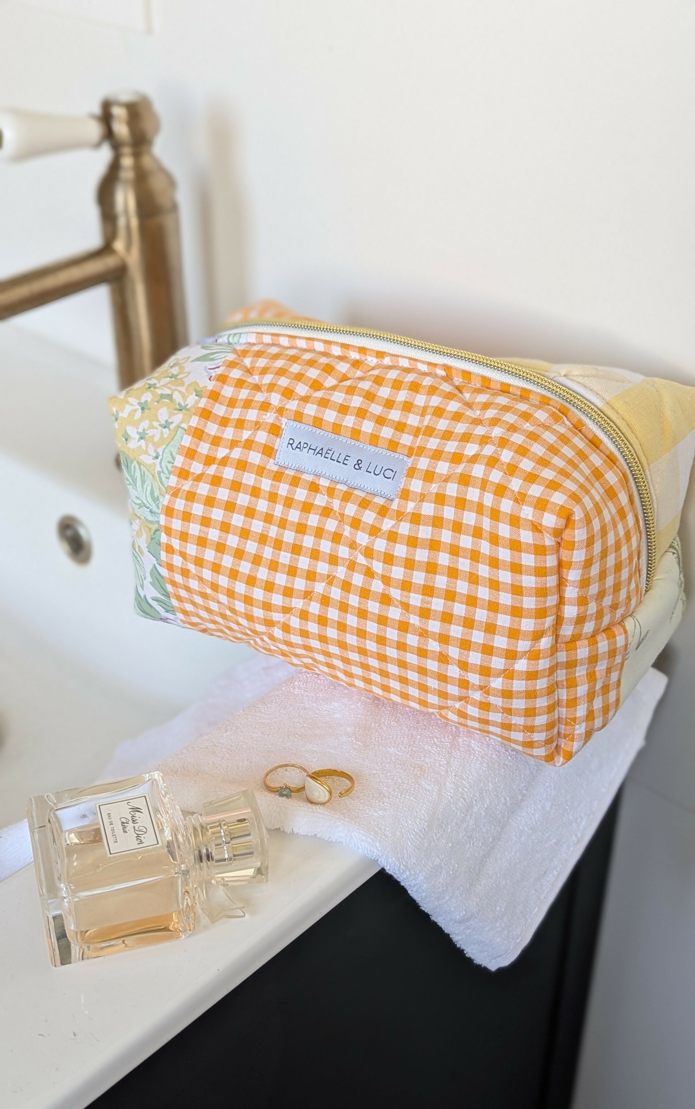 Trousse patchwork ORANGE