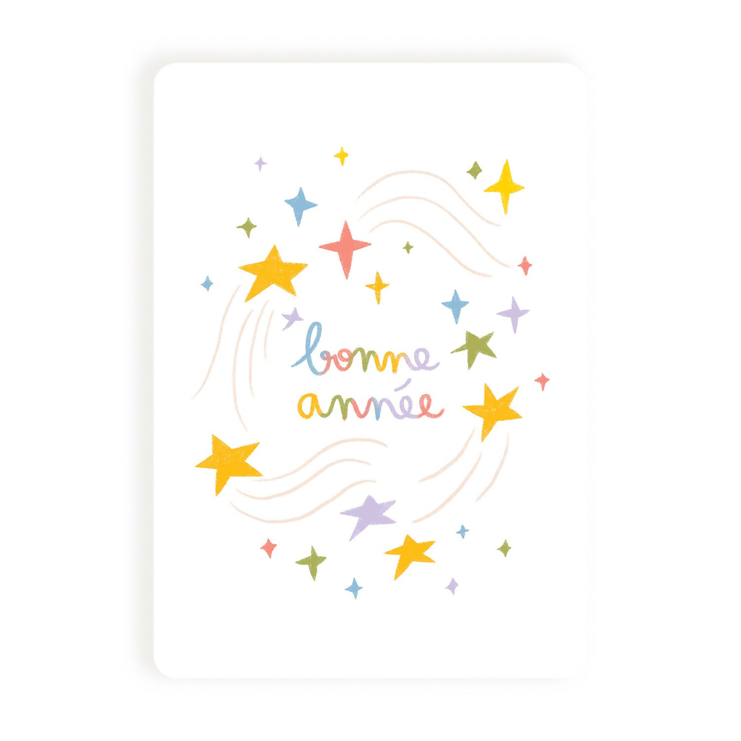 Carte Bonne année - étoiles