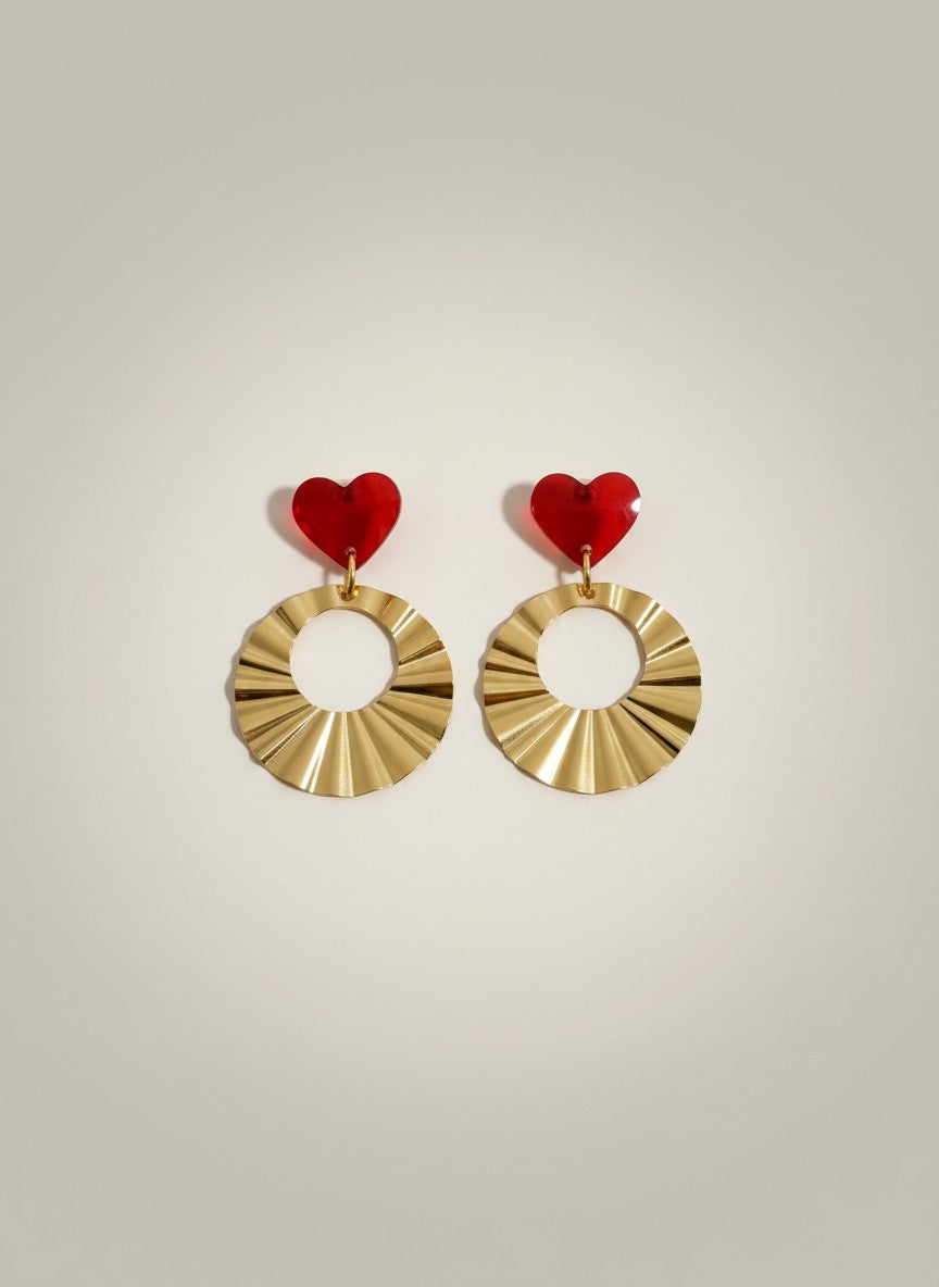 Boucles d'oreilles coeur