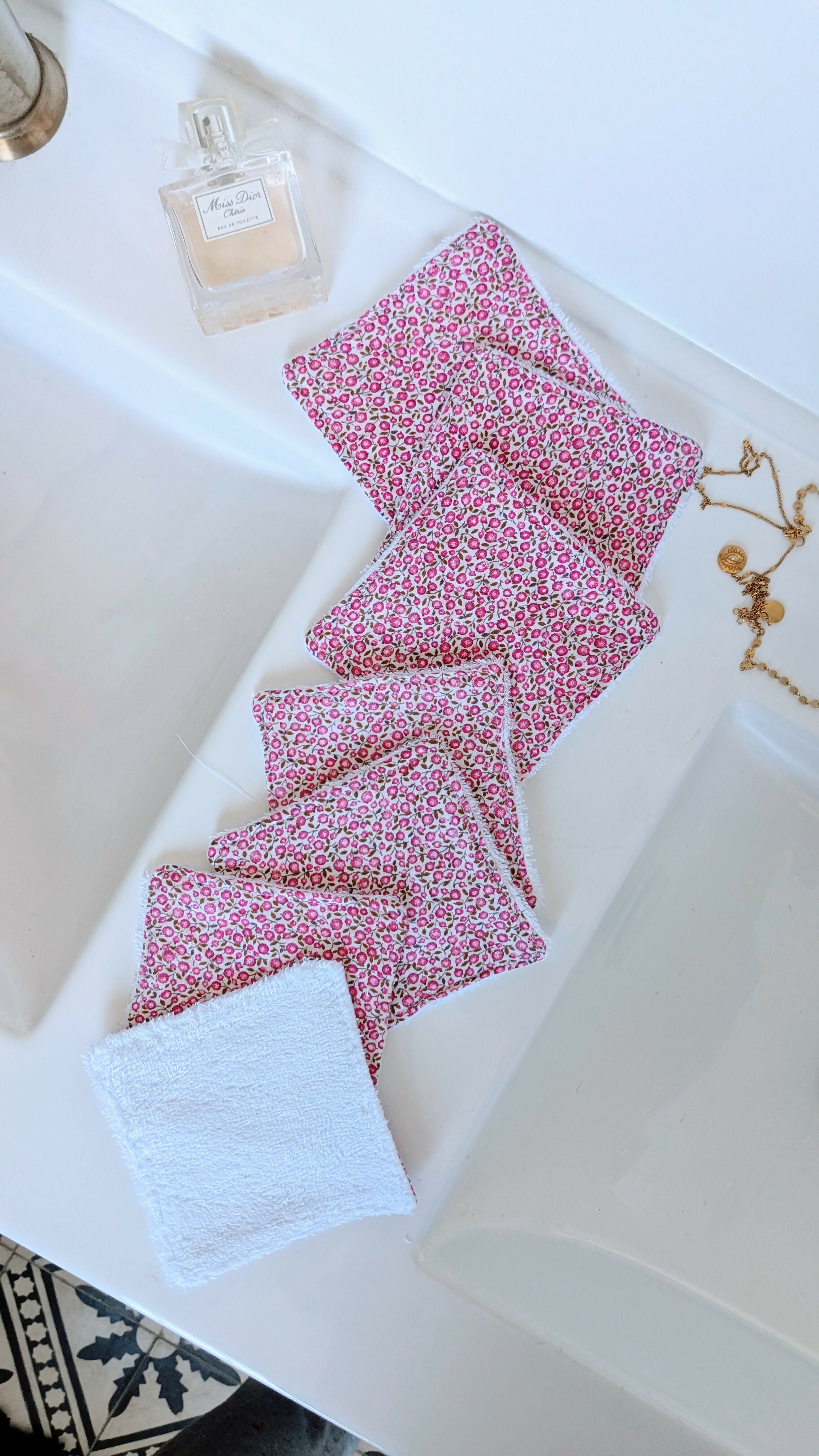 Lot de 7 lingettes lavables ROSALIE