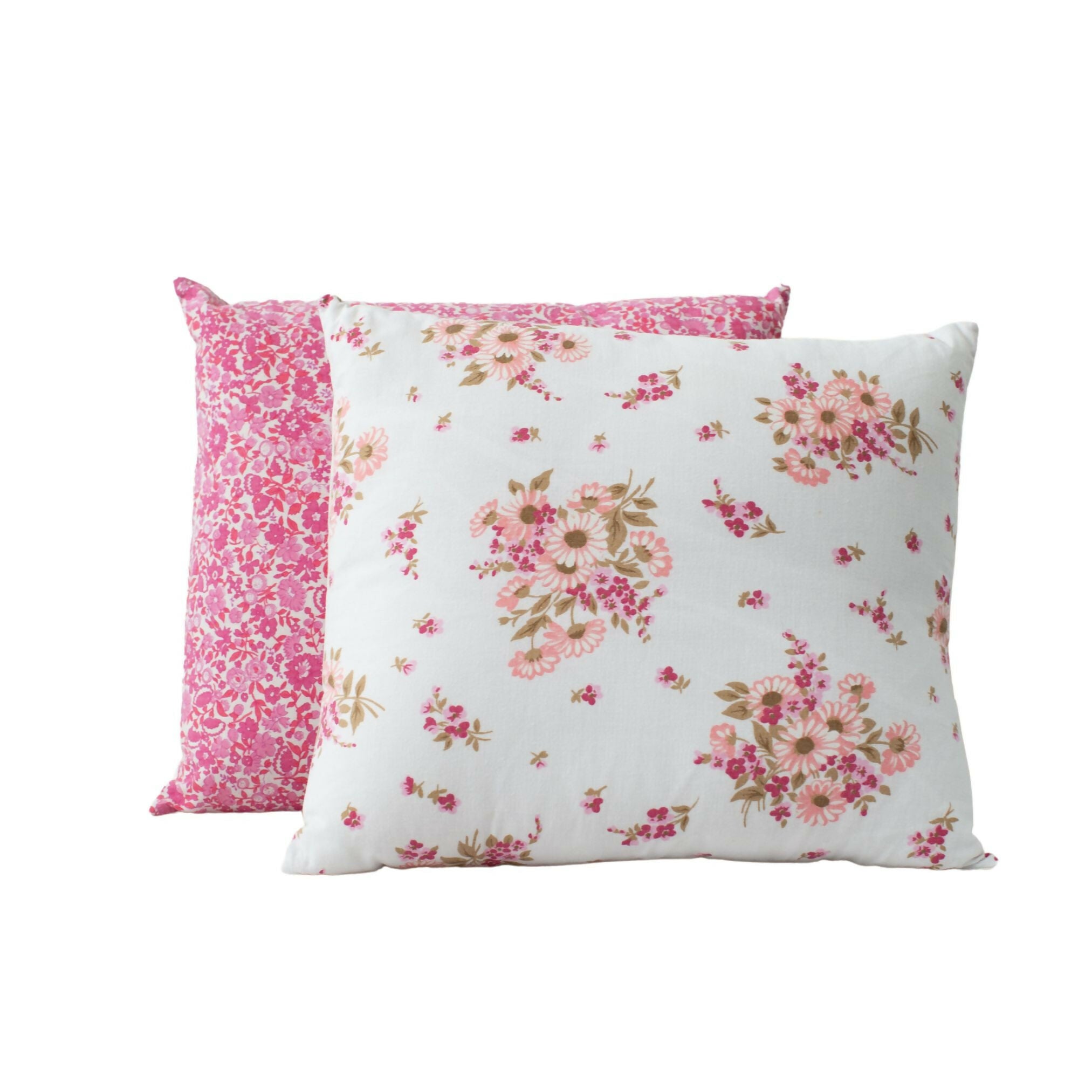 Coussin "So British" fleuri