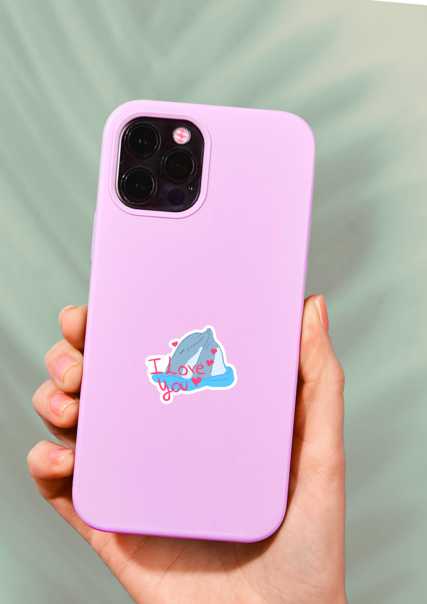 Sticker "dauphin I Love You"
