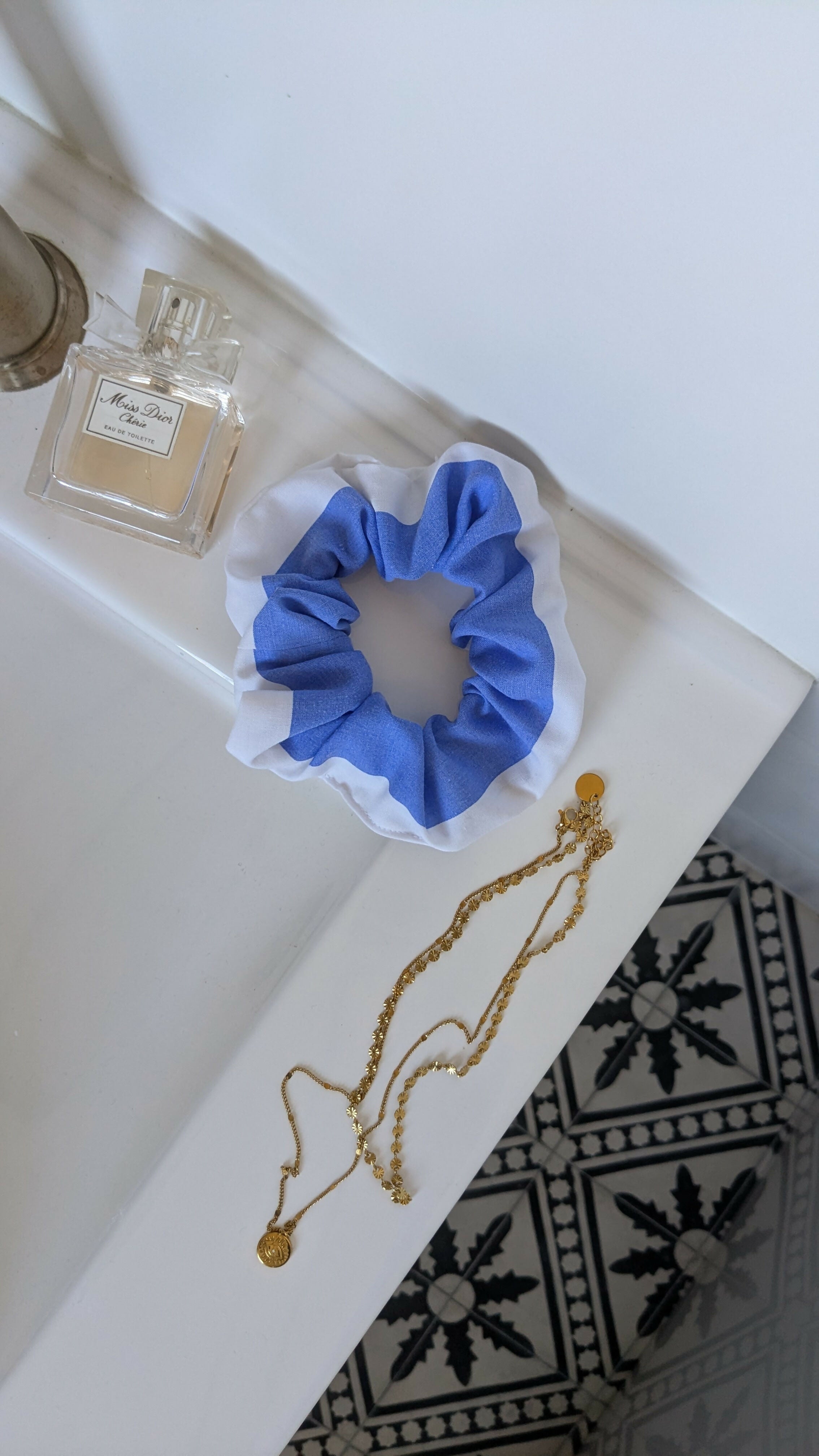 CHOUCHOU RAYURE BLEUE