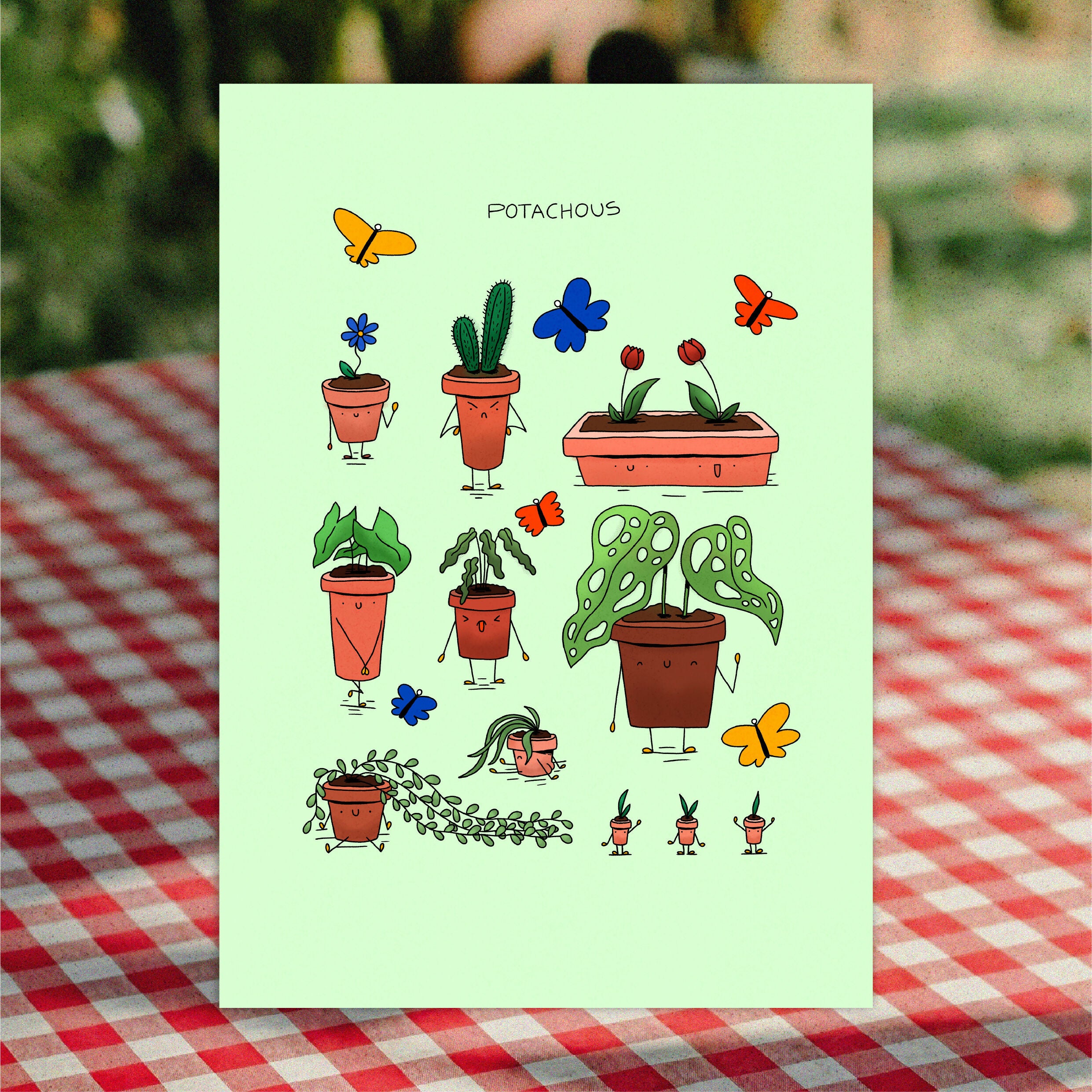 Les Potachous 🌿- Affiche 30X40