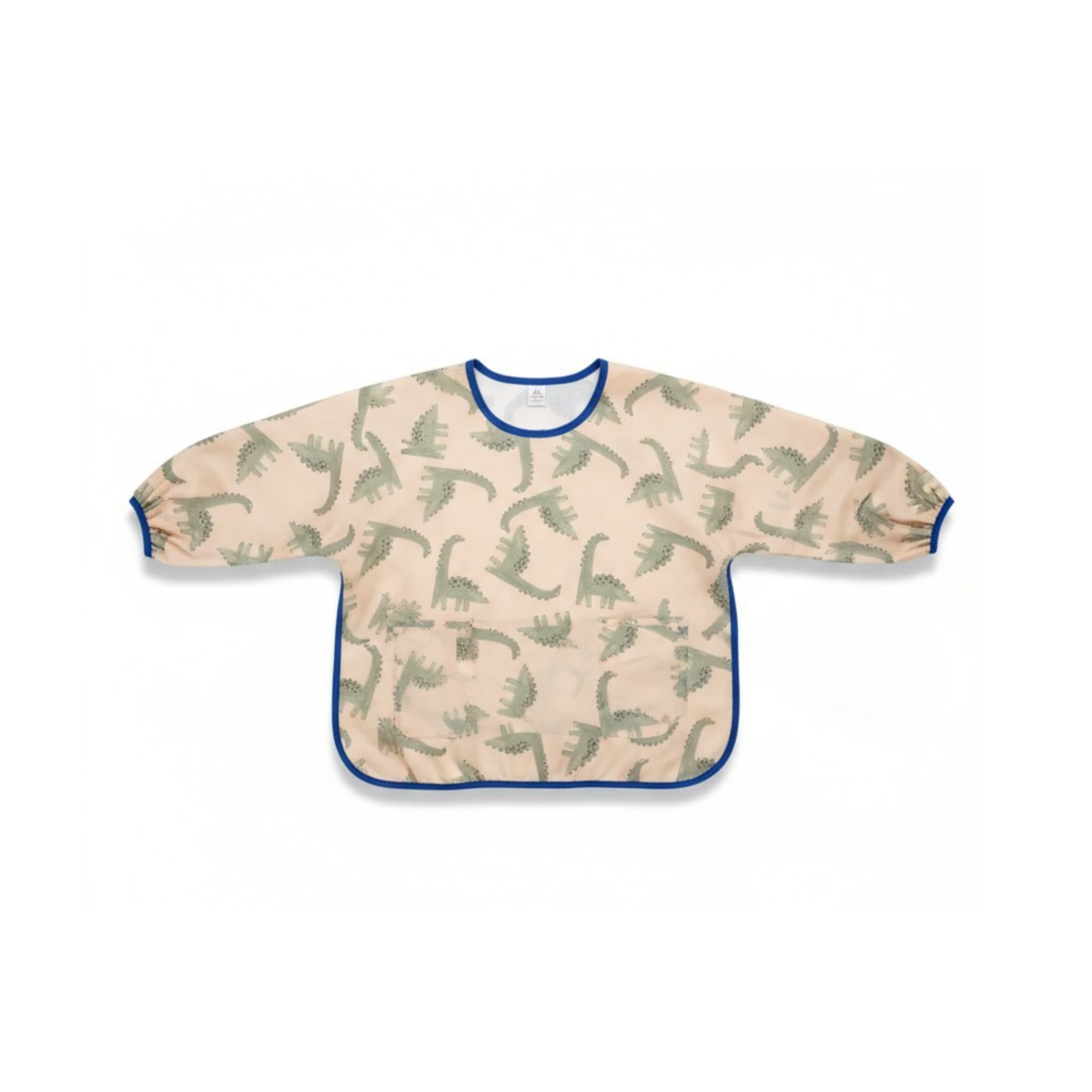 Tablier imperméable bébé – Manches longues – Anti-taches – Motif Dinos