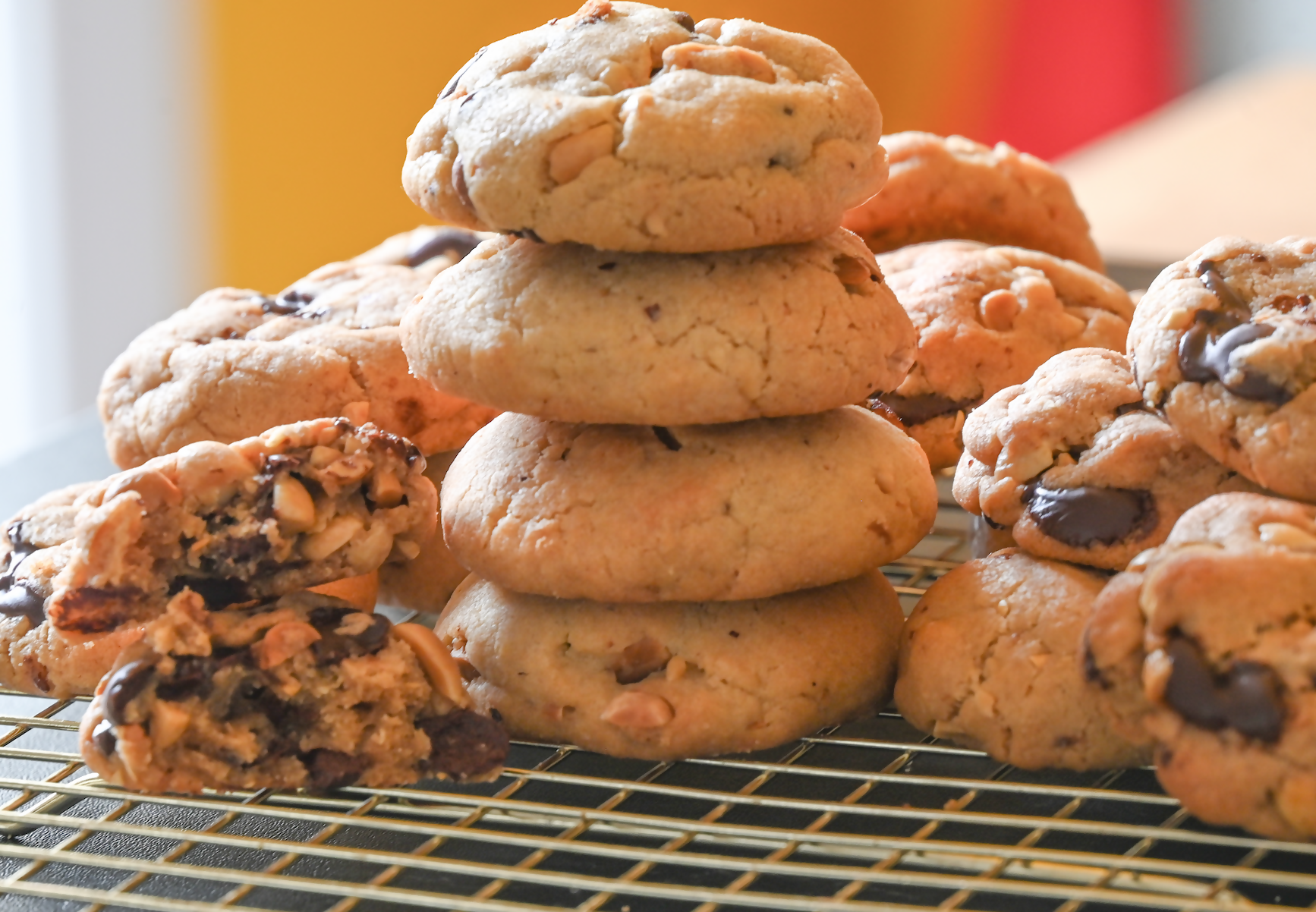 Cookies artisanaux noisette et double chocolat - faits maison