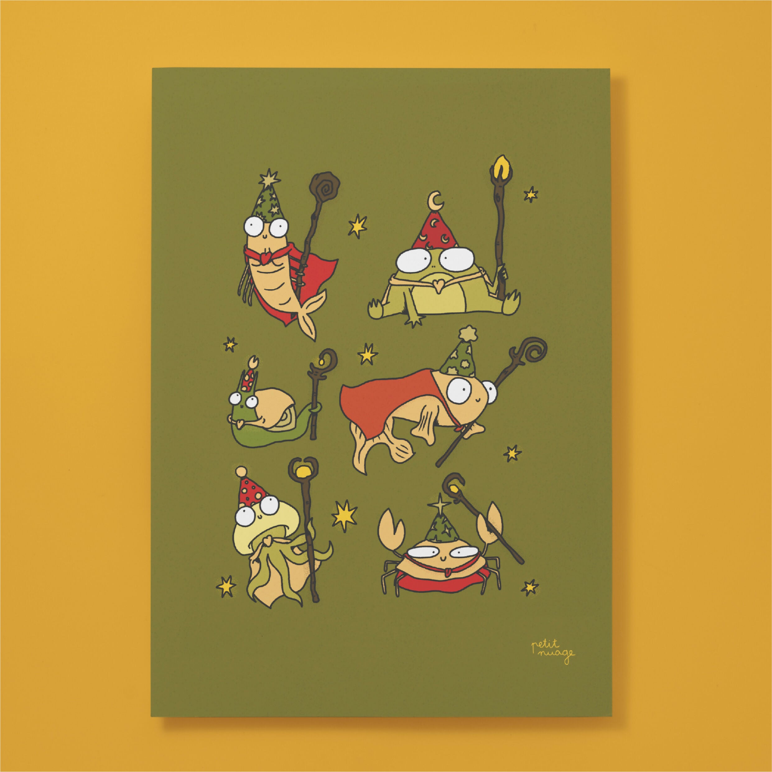 Grimoires et fonds marins 🧙 - Affiche 30X40
