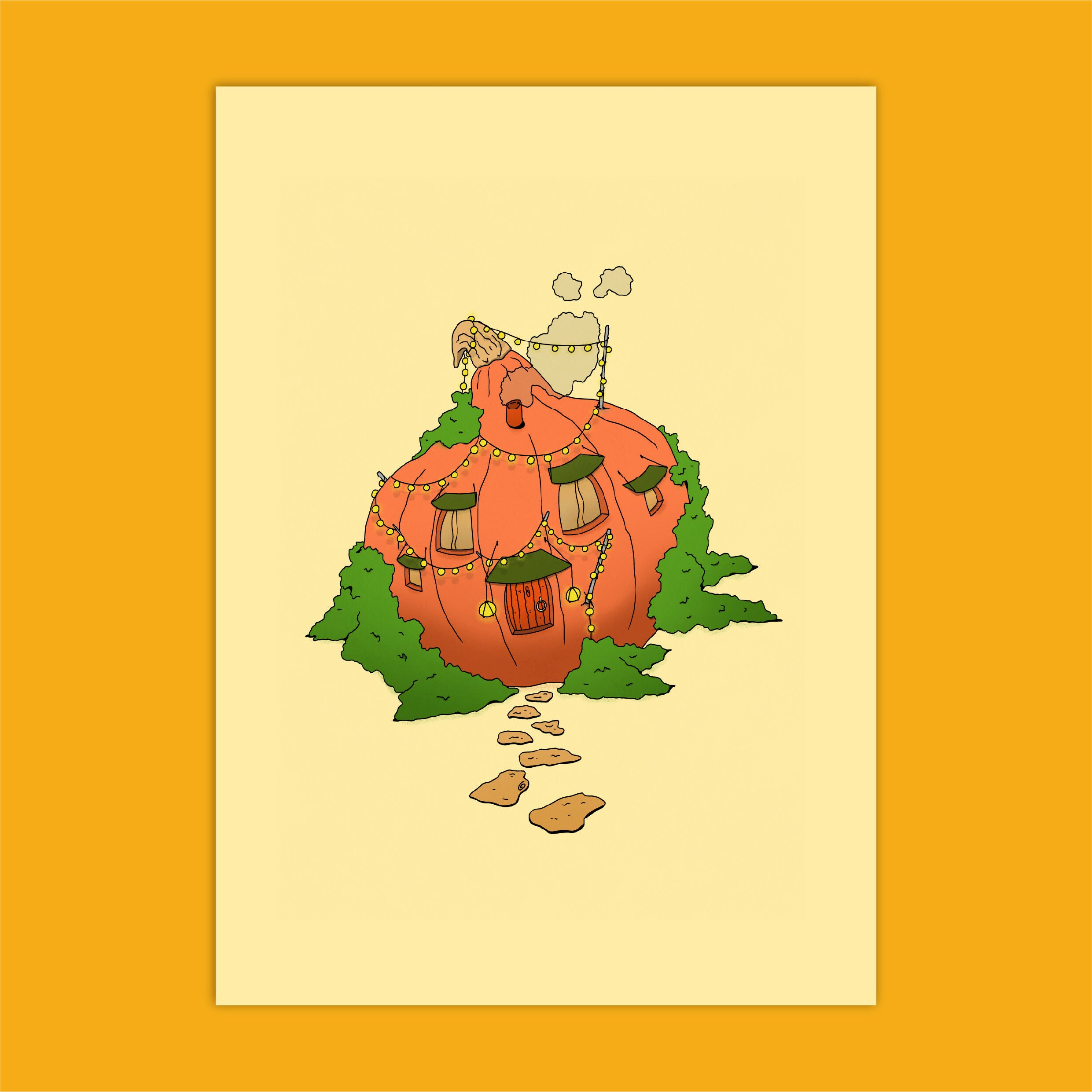 Un toit couleur automne 🥕- Affiche 30X40