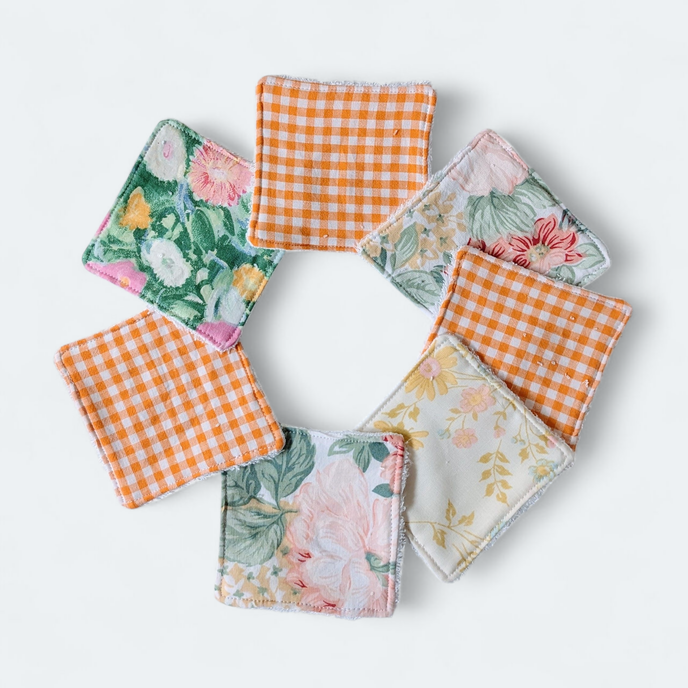 Lot de 7 lingettes lavables BRIGITTE